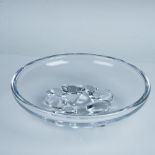 Daum Nancy Crystal Centerpiece Bowl with Conical Feet