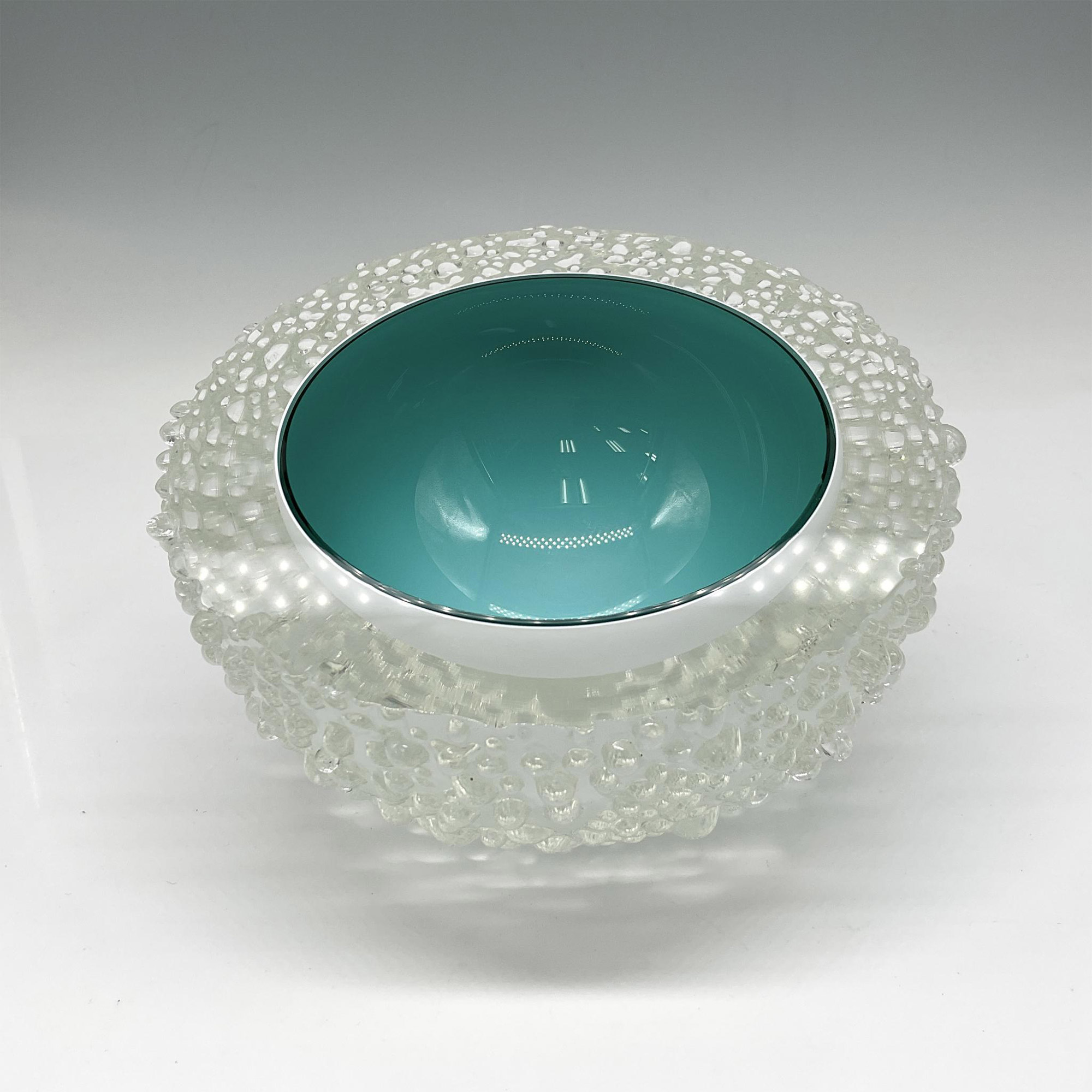 Molly Stone Urchin Form Art Glass Bowl, Signed