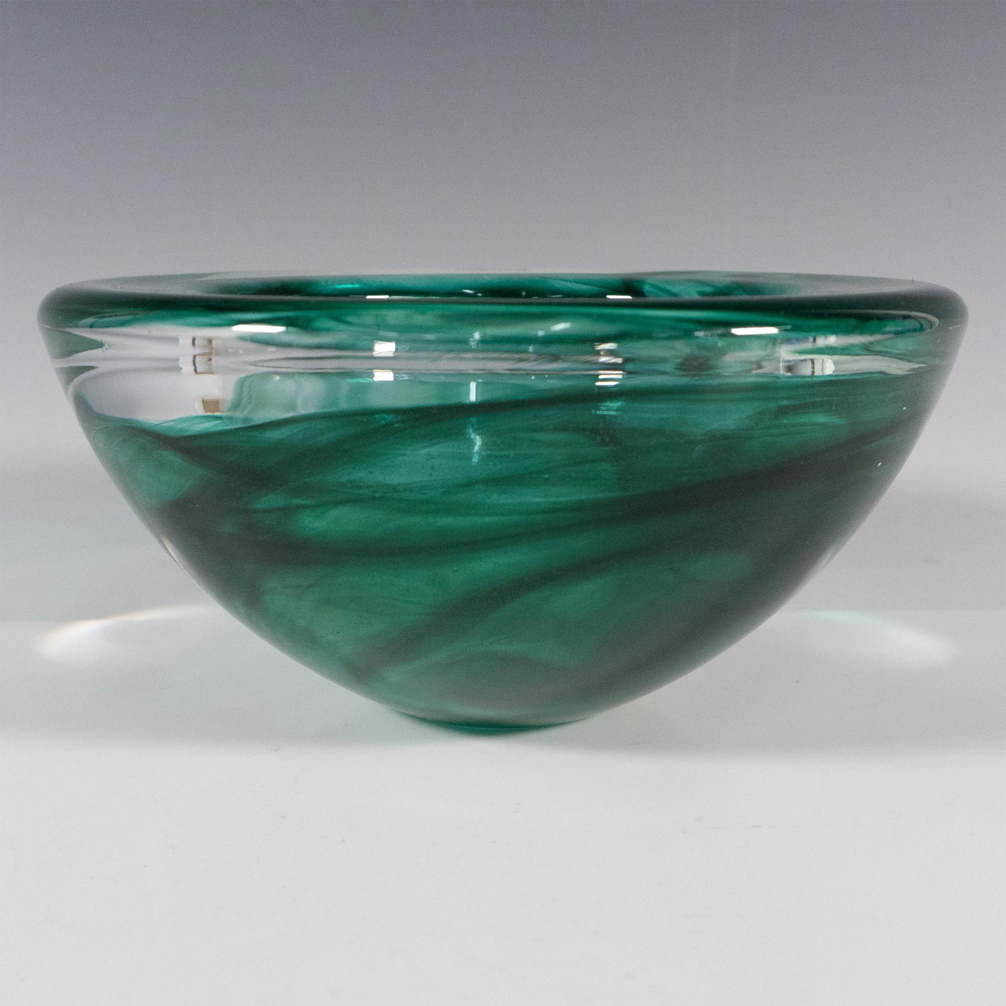 Kosta Boda by Anna Ehrner Round Glass Bowl, Atoll - Image 2 of 4