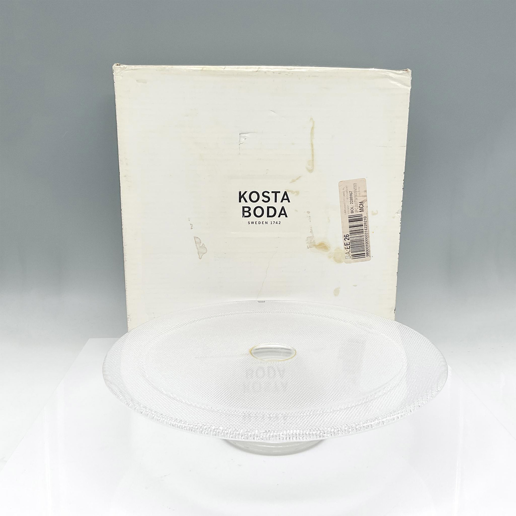 Kosta Boda Glass Limelight Cake Plate - Image 4 of 4