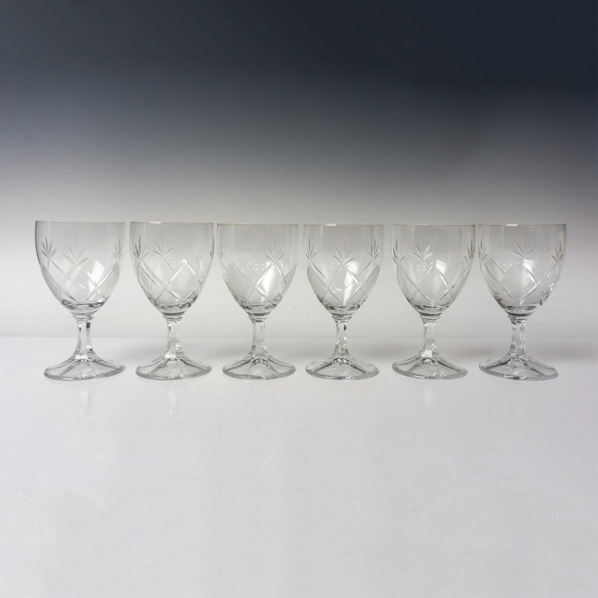 6pc Zwiesel Crystal Water Goblets