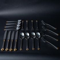 20pc Oneida Silver Plated Art Deco Silverware