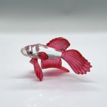 Swarovski Crystal Figurine, Red Siamese Fighting Fish