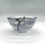 Kosta Boda Glass Bowl, Grey/Black/White
