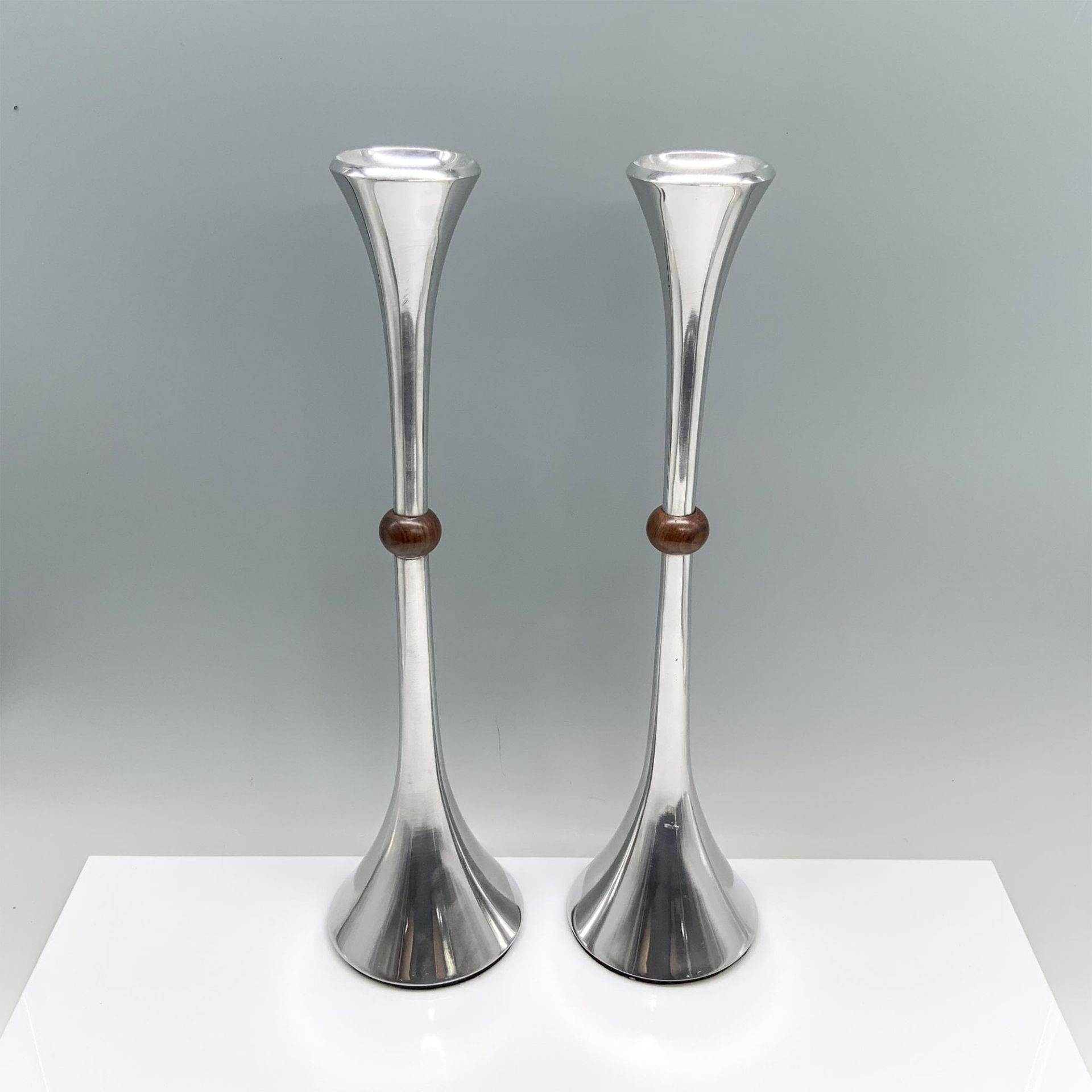 2pc Dansk Jens Quistgaard Candlesticks - Bild 2 aus 3