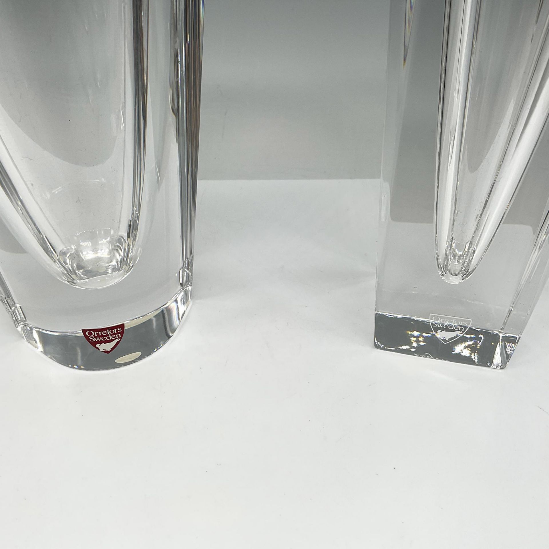 2pc Orrefors Crystal Vases - Image 3 of 4