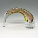 Evolution by Waterford Art Glass Sculpture Vase, Sea Breeze