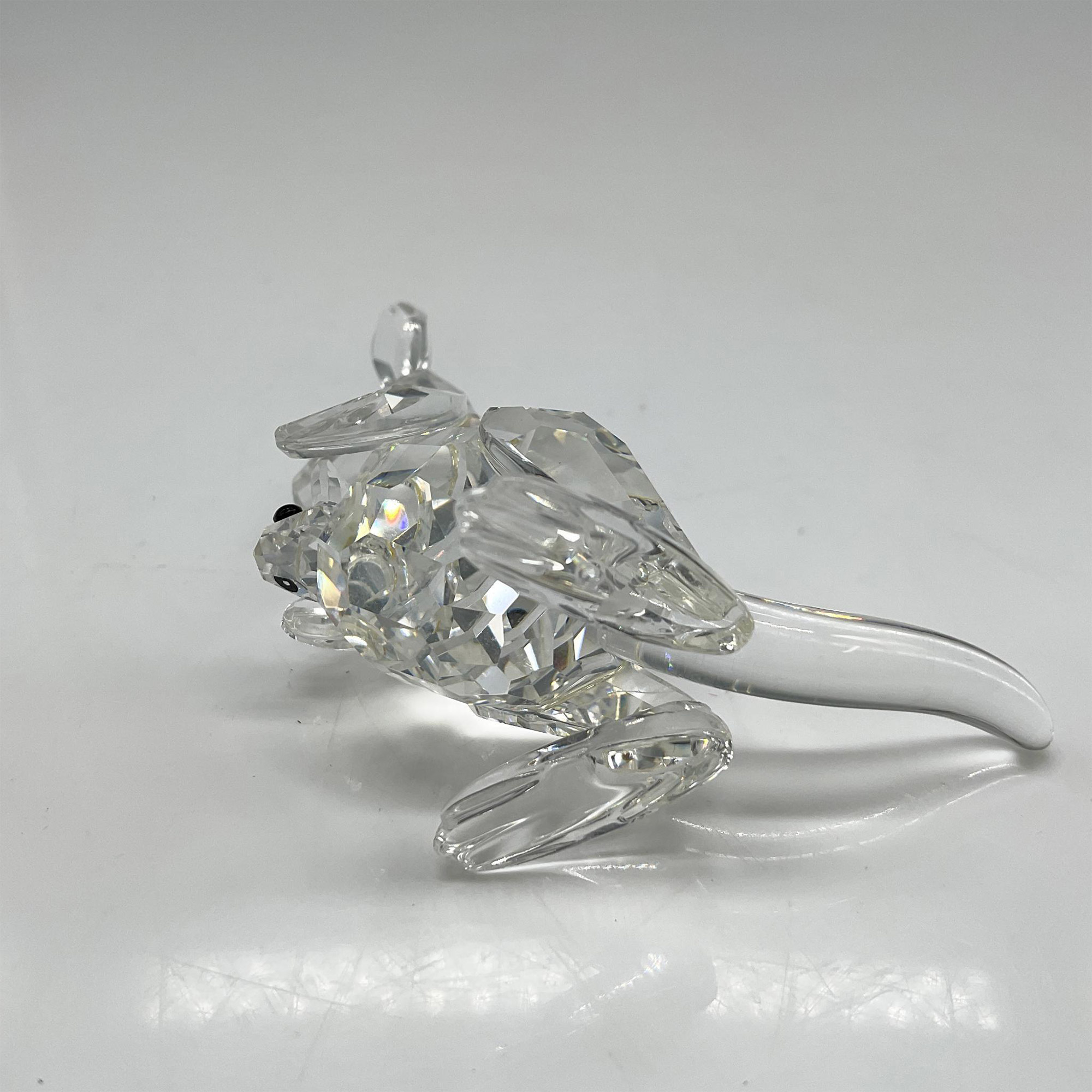 Swarovski Silver Crystal Figurine, Mother Kangaroo + Joey - Image 3 of 4
