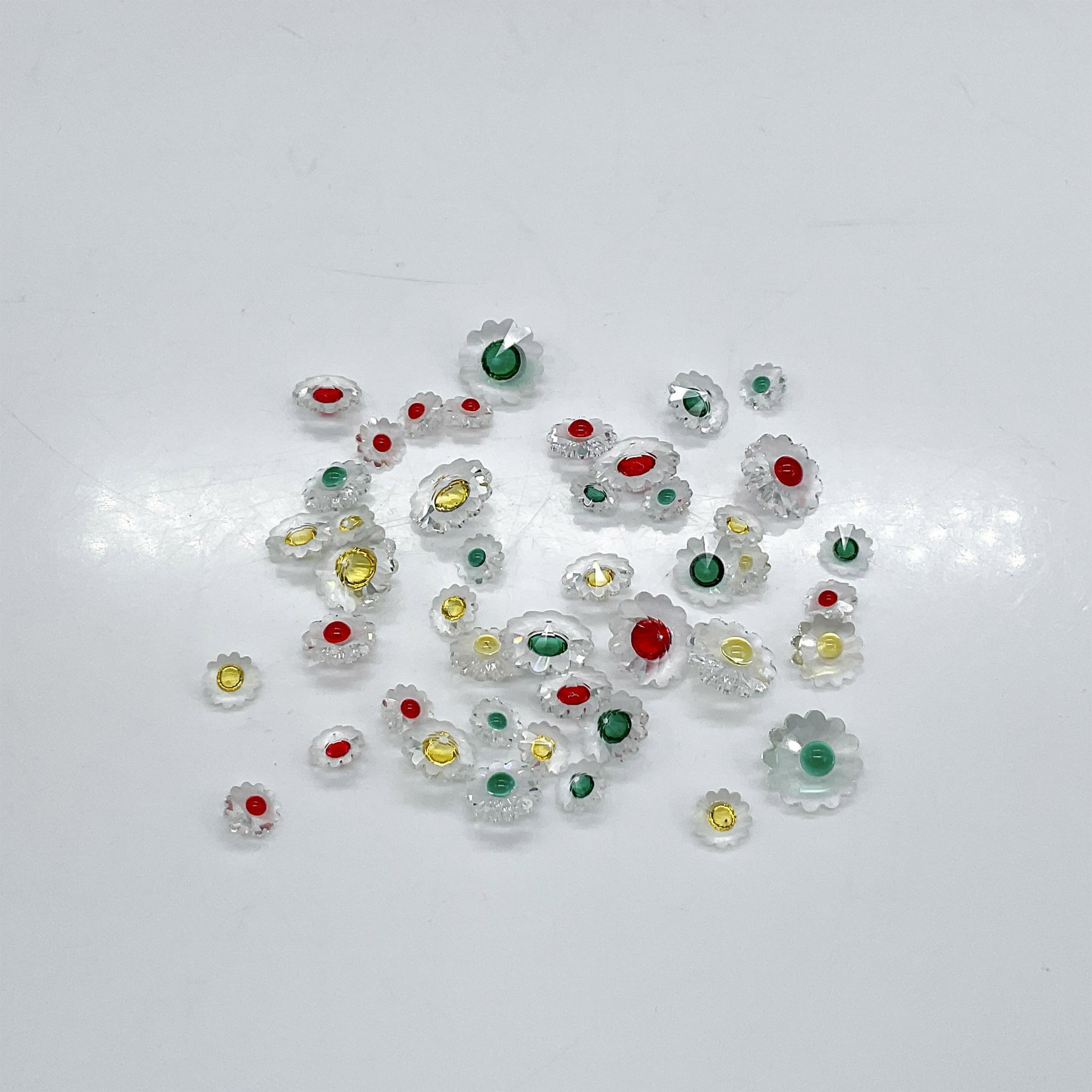 4pc Swarovski Crystal Decorative Elements, Flowers + Hearts - Image 5 of 5