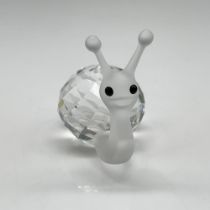 Swarovski Silver Crystal Figurine, Snail