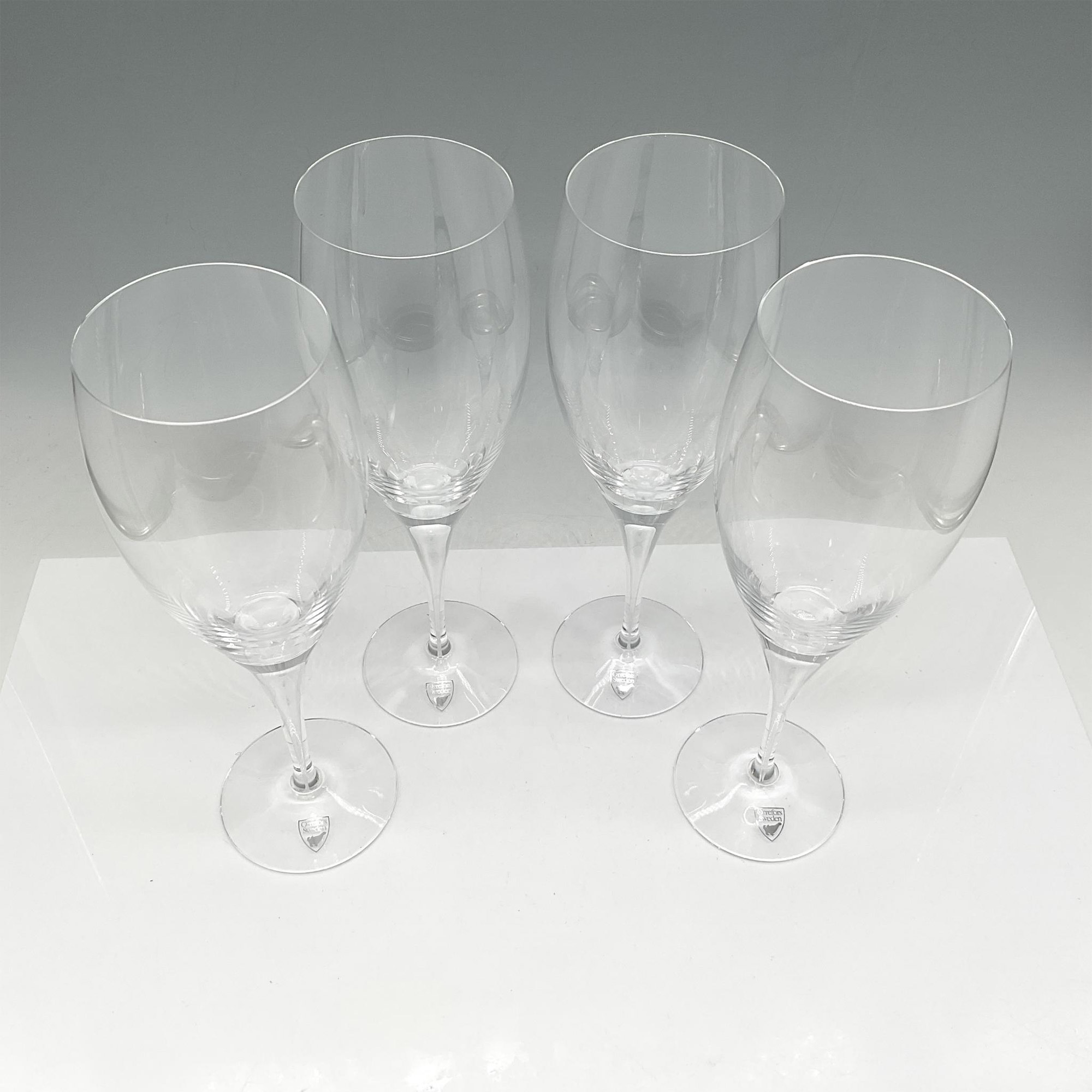 Orrefors Crystal Intermezzo Satin Wine Glasses, Set of 4 - Image 2 of 4