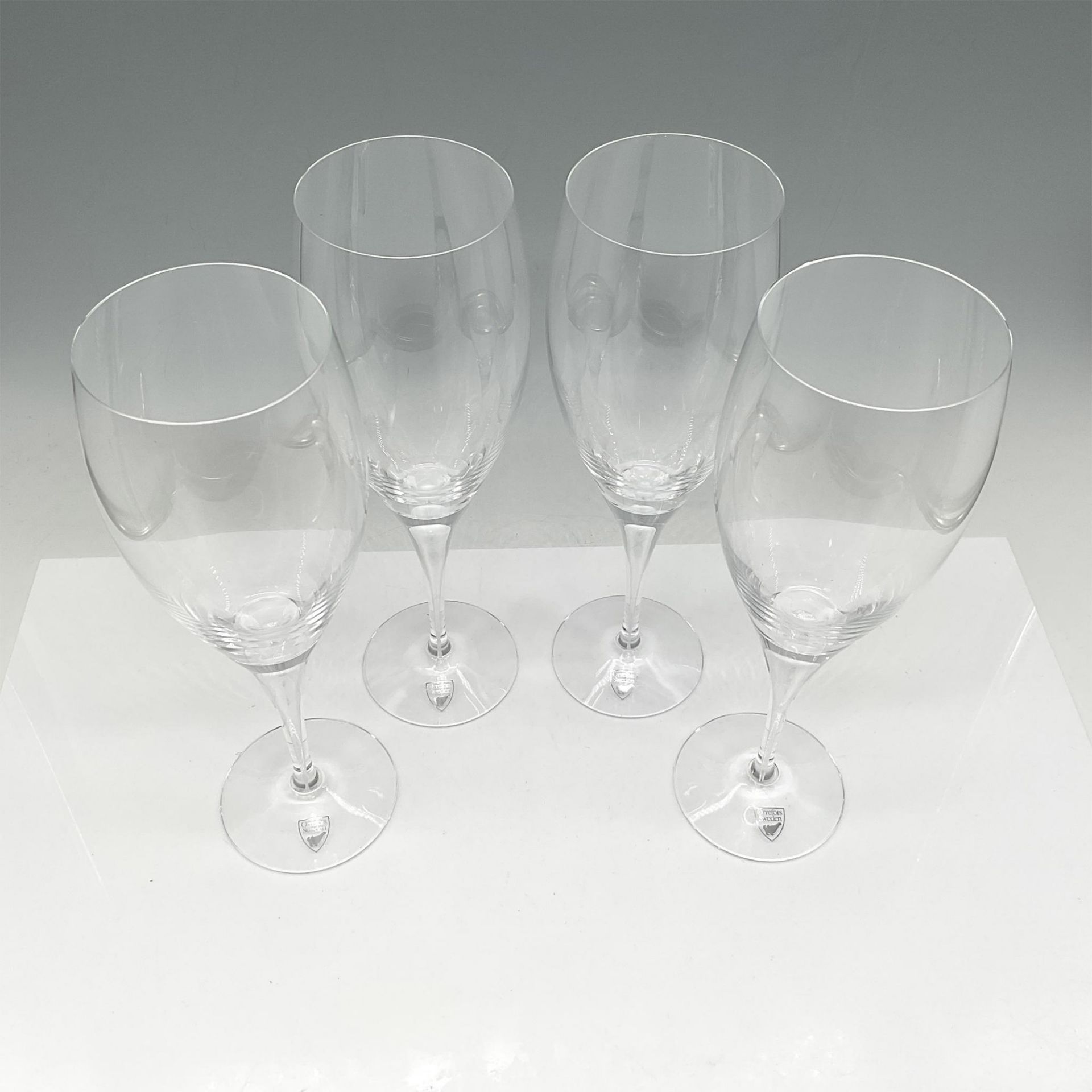 Orrefors Crystal Intermezzo Satin Wine Glasses, Set of 4 - Image 2 of 4