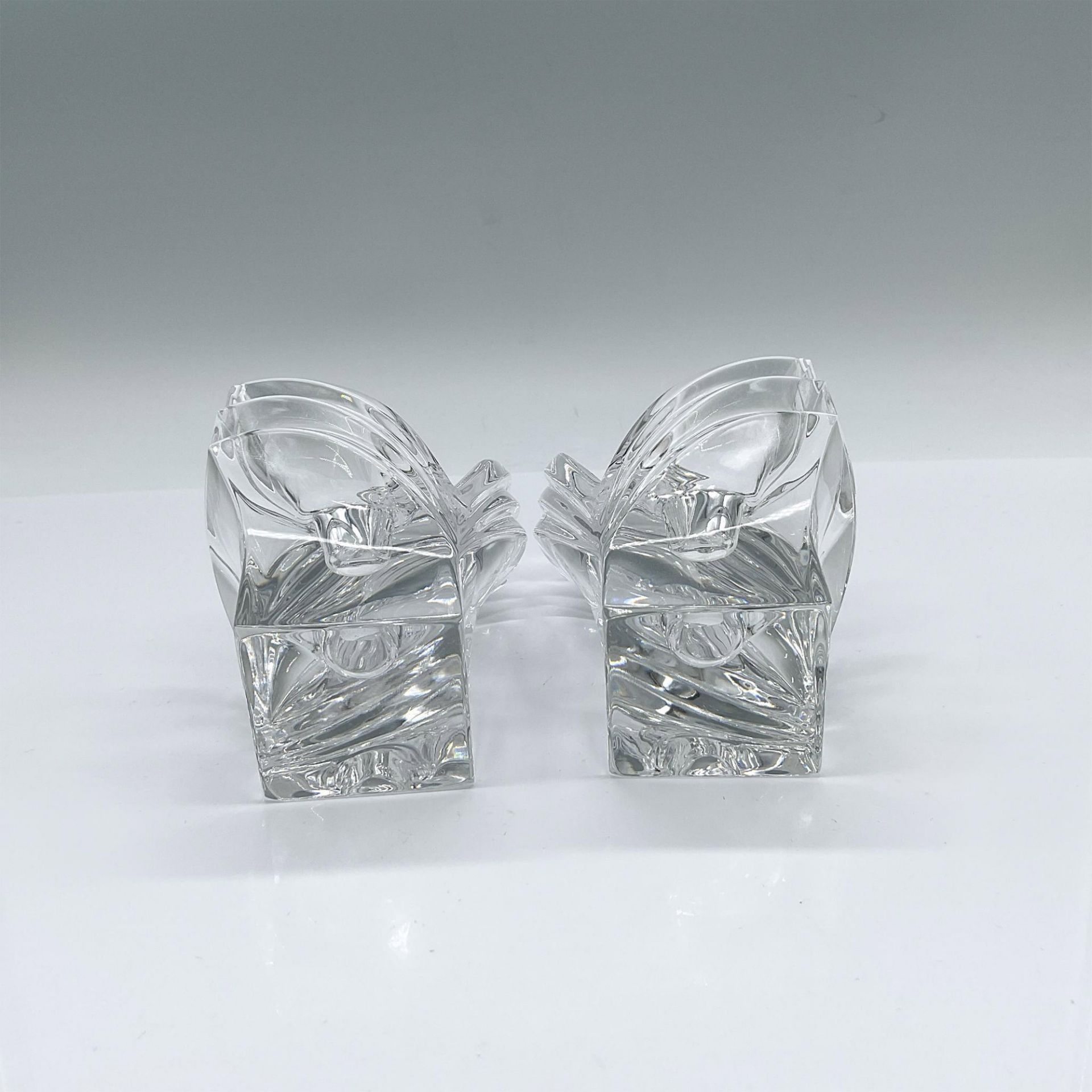 Pair of Mikasa Crystal Candlestick Holders, Deco - Bild 4 aus 4