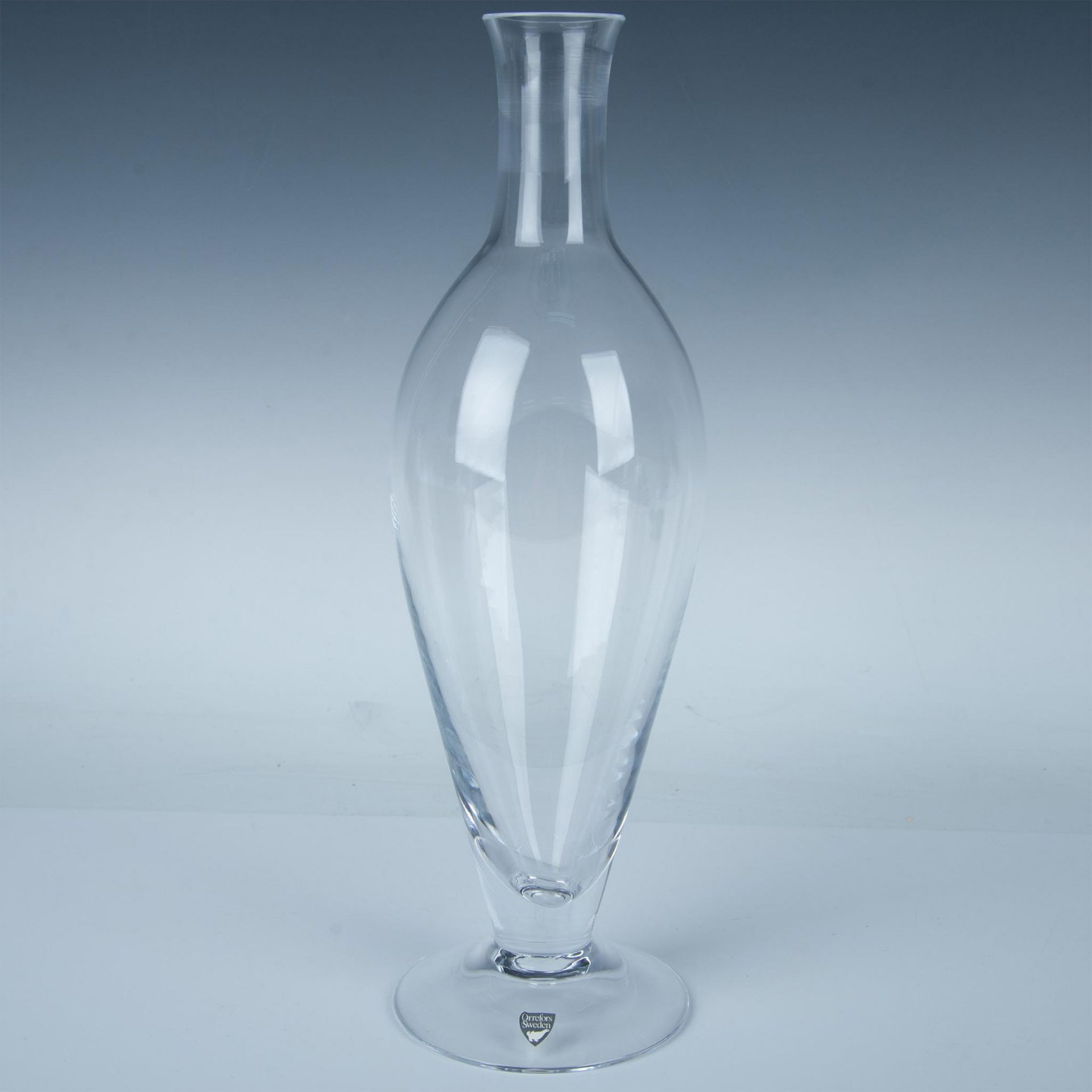 Orrefors Crystal Footed Decanter with Stopper - Image 2 of 4