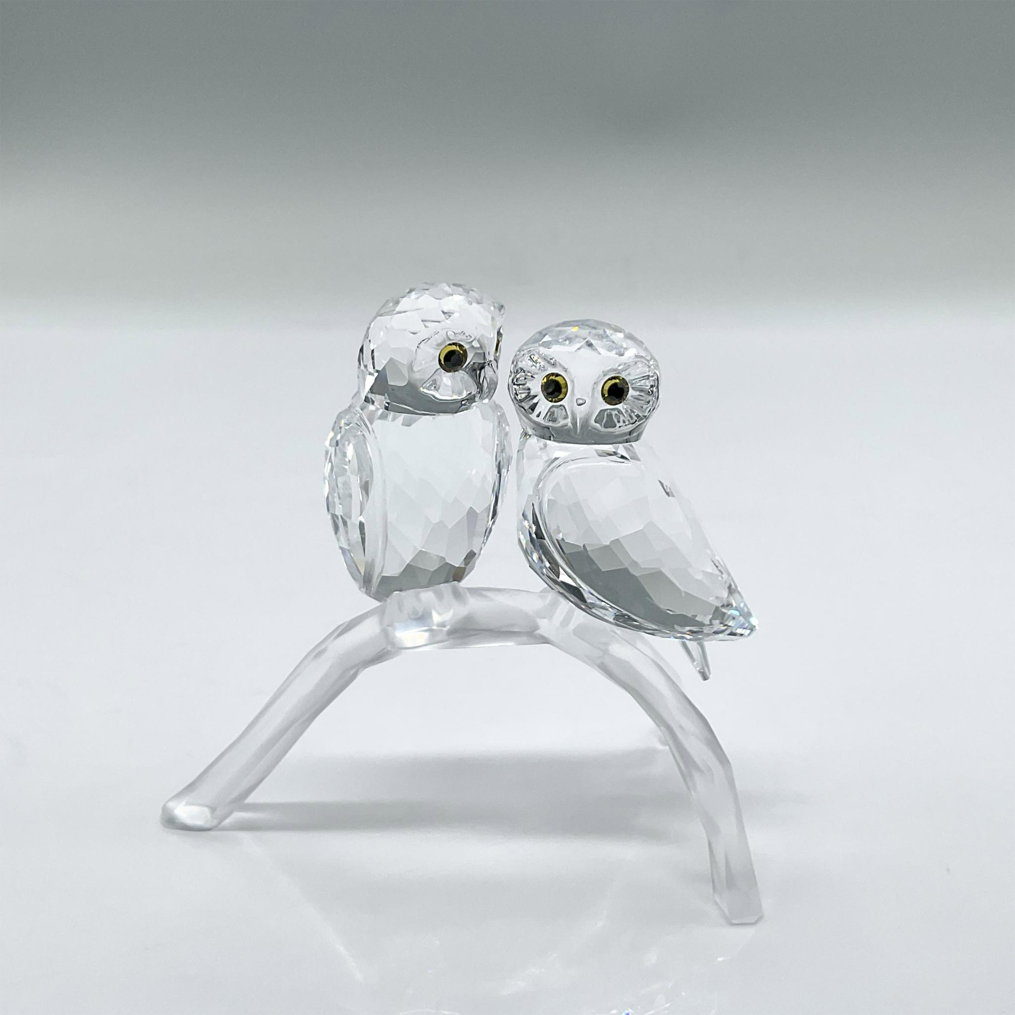 Swarovski Crystal Figurine, Pair of Owls