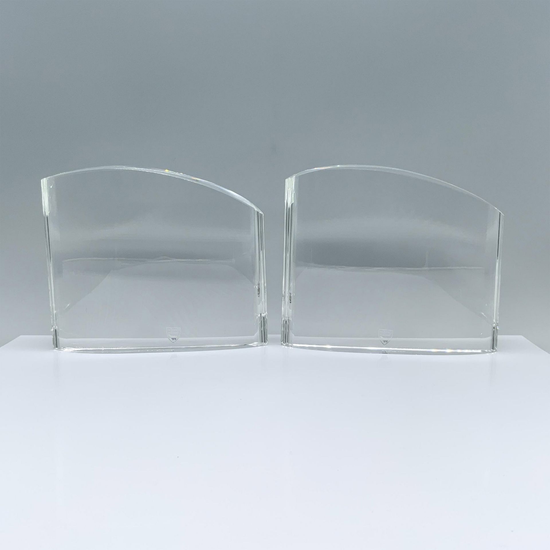 2pc Orrefors Crystal Sculptures