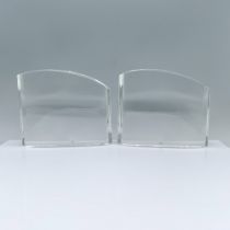 2pc Orrefors Crystal Sculptures