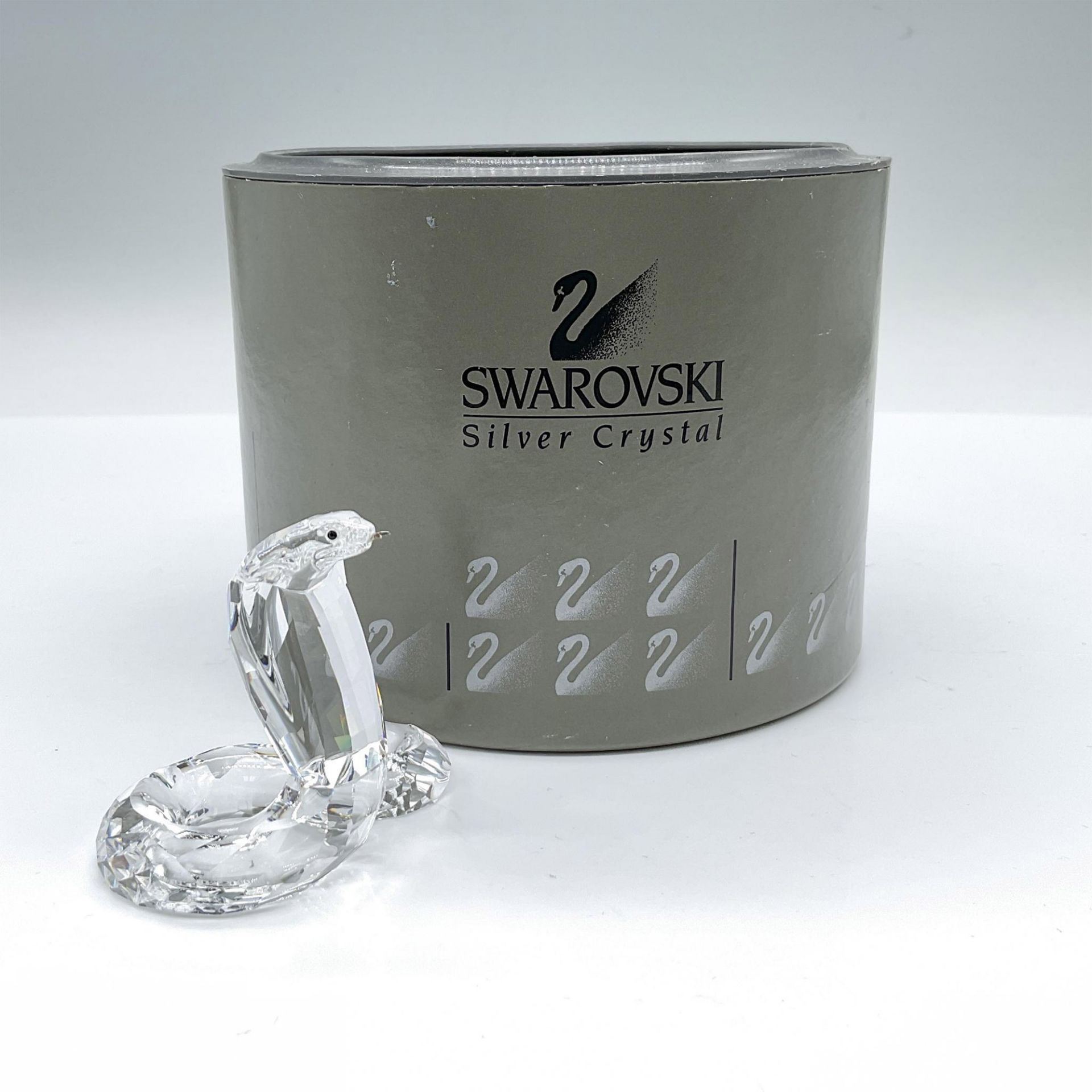 Swarovski Silver Crystal Figurine, Cobra - Image 2 of 3