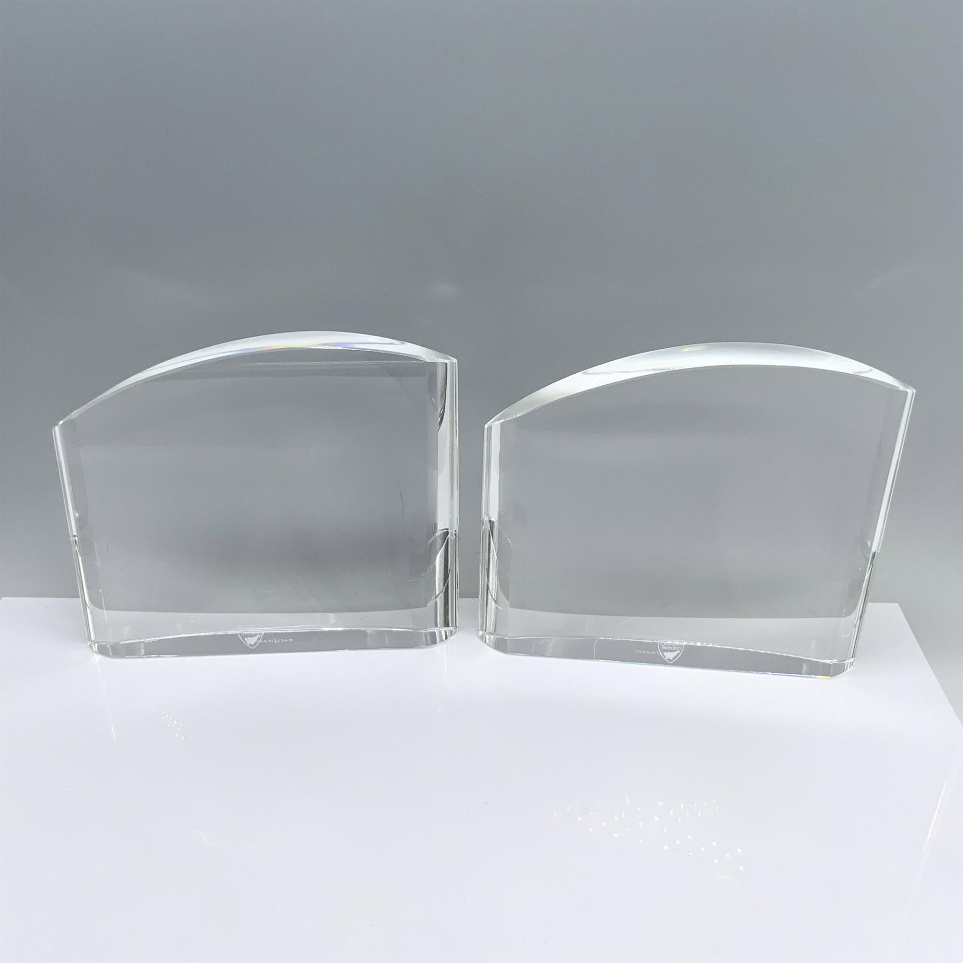 2pc Orrefors Crystal Sculptures - Image 2 of 3