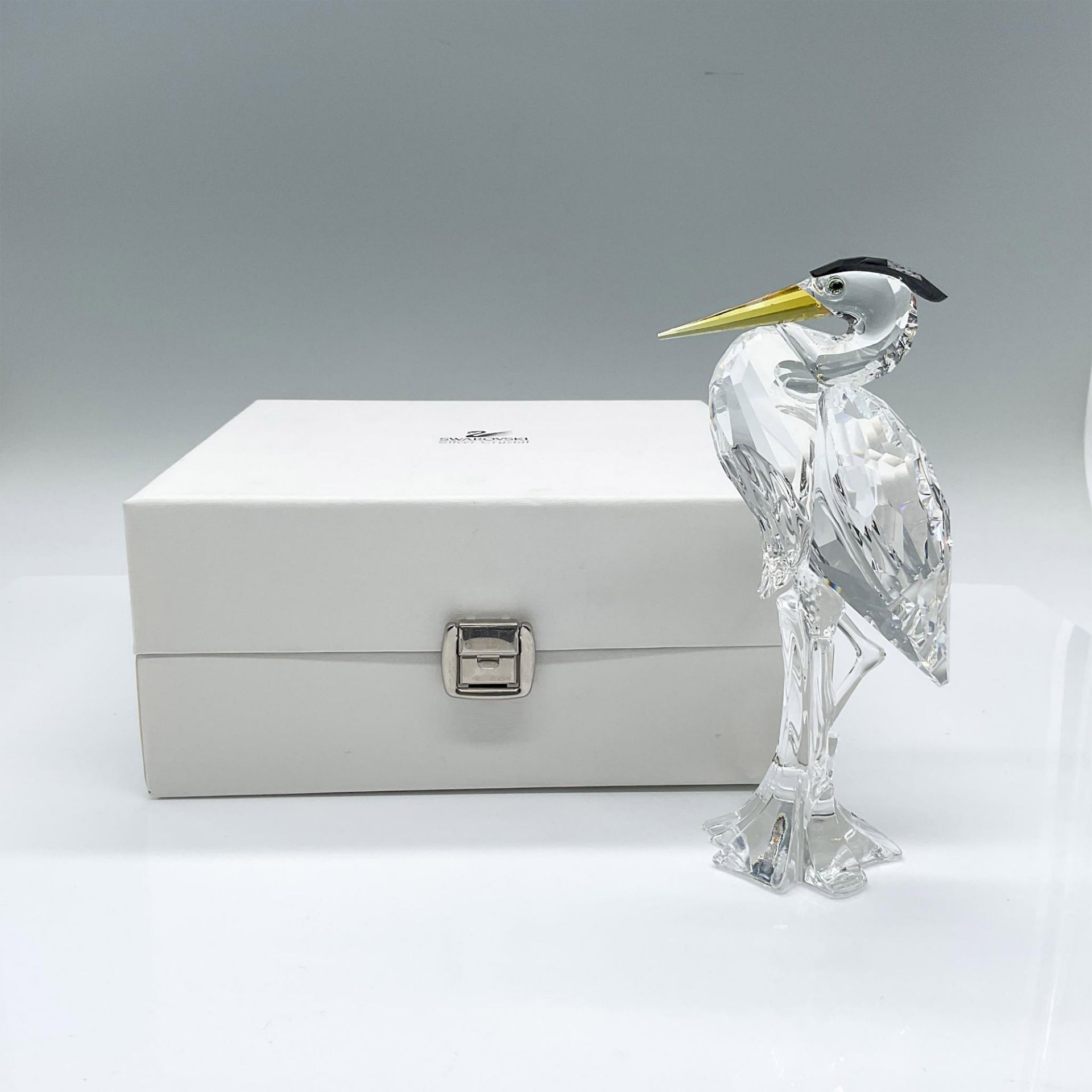 Swarovski Crystal Figurine, Silver Heron - Image 2 of 3
