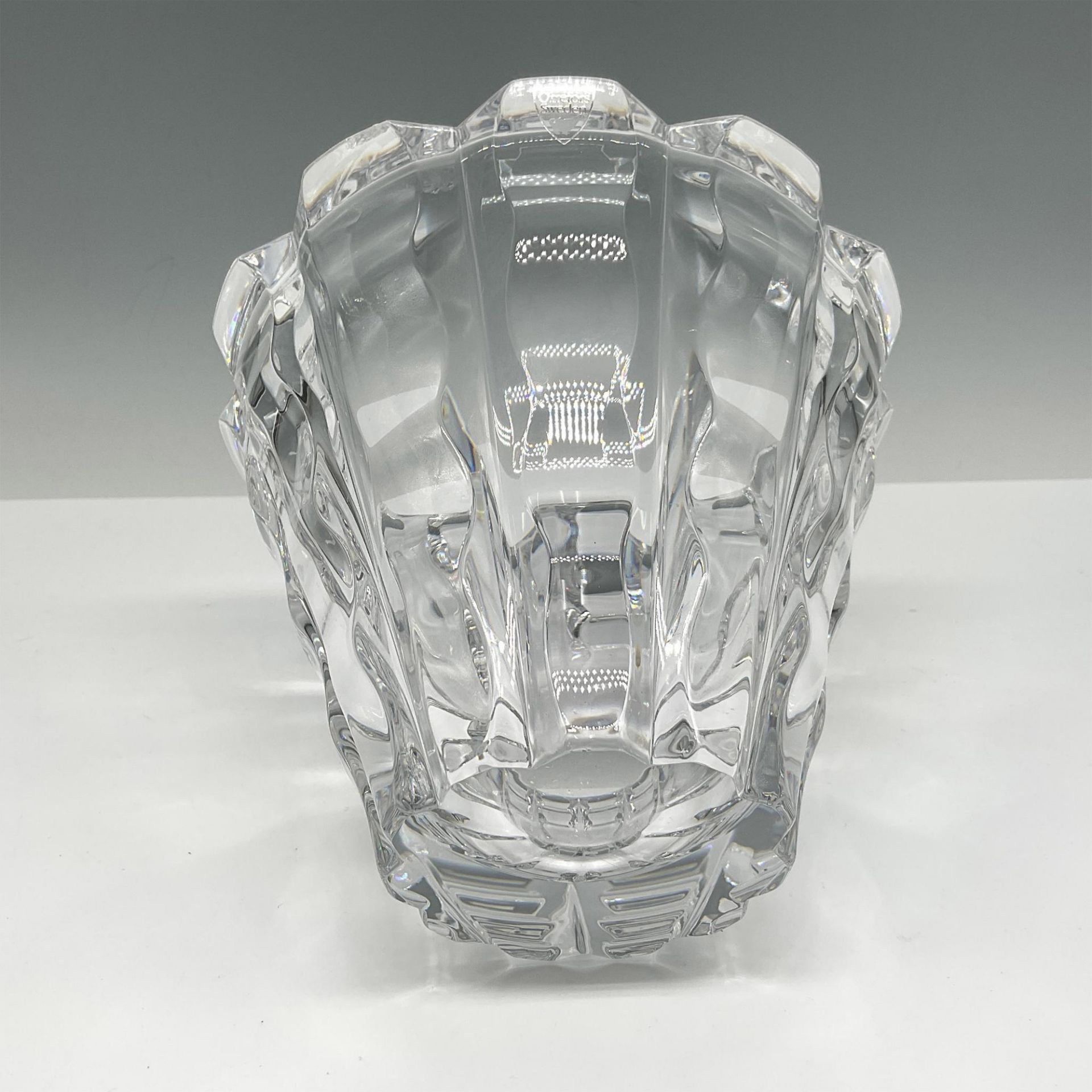 Orrefors Crystal Vase, Waves - Bild 3 aus 4