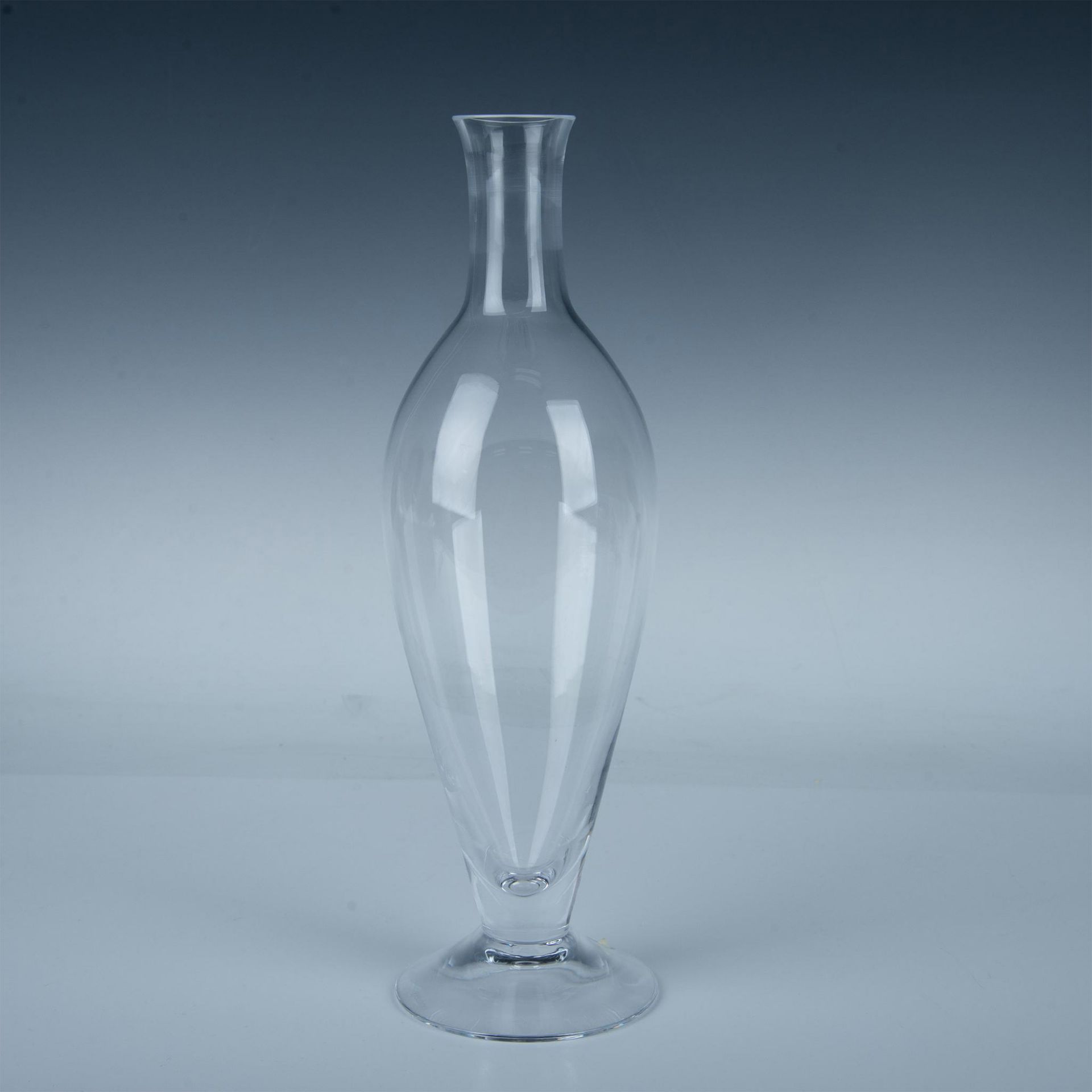Orrefors Crystal Footed Decanter with Stopper
