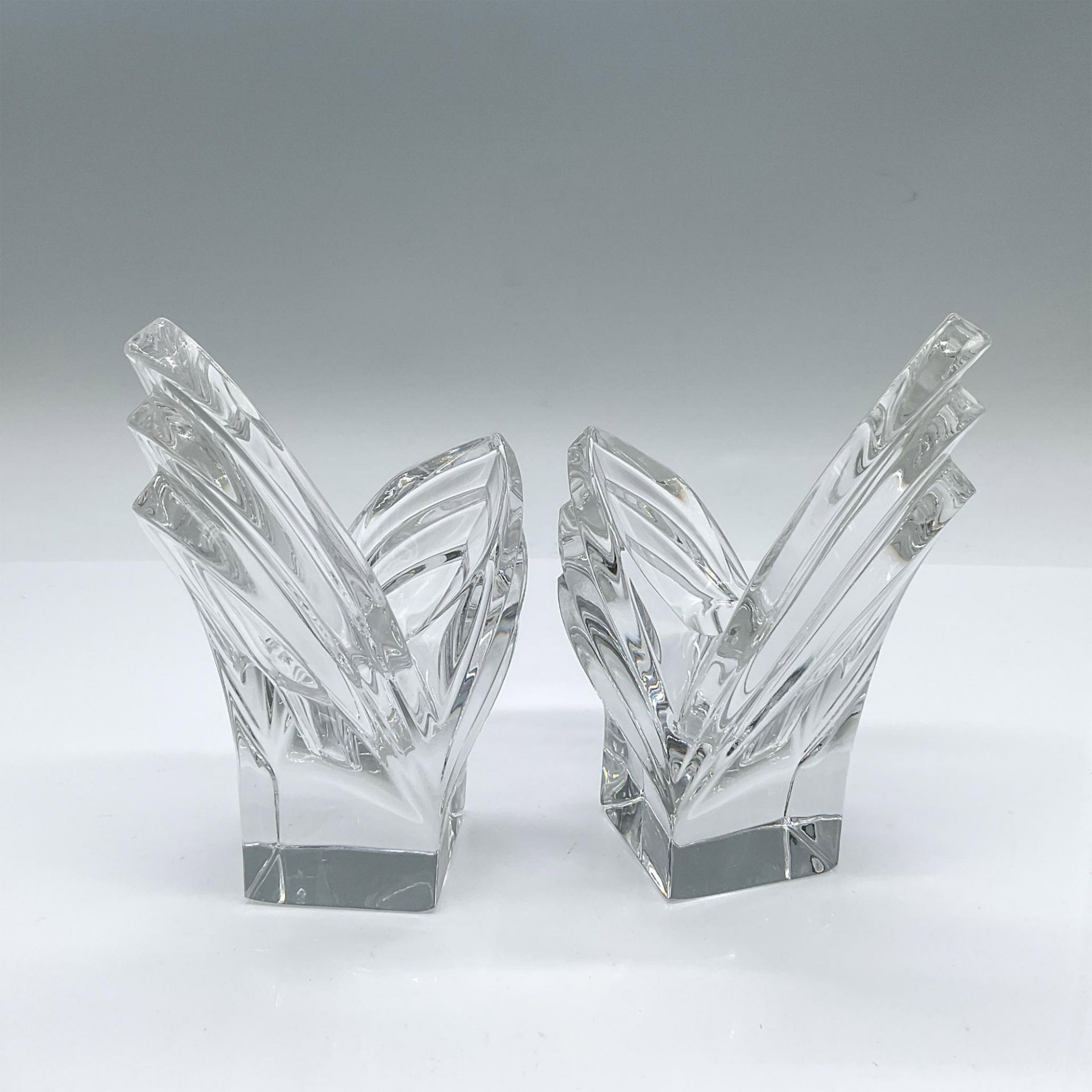 Pair of Mikasa Crystal Candlestick Holders, Deco - Bild 2 aus 4