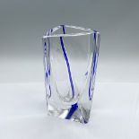 Kosta Boda by Goran Warff Glass Triangular Vase