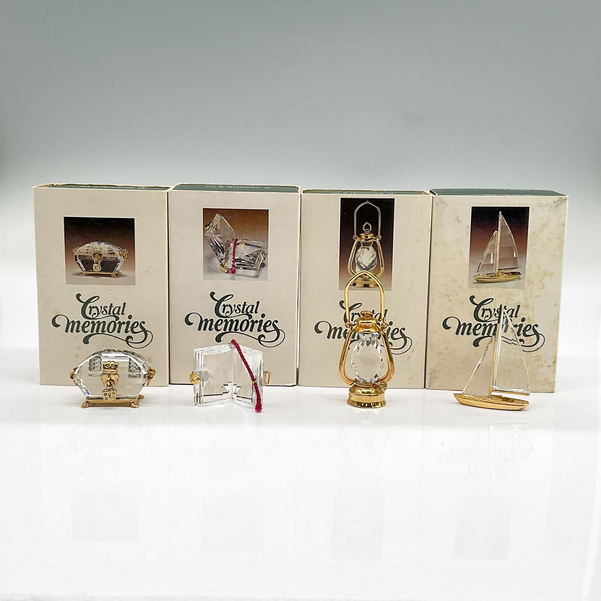 4pc D. Swarovski Crystal Memories Mini Figurines - Image 4 of 4