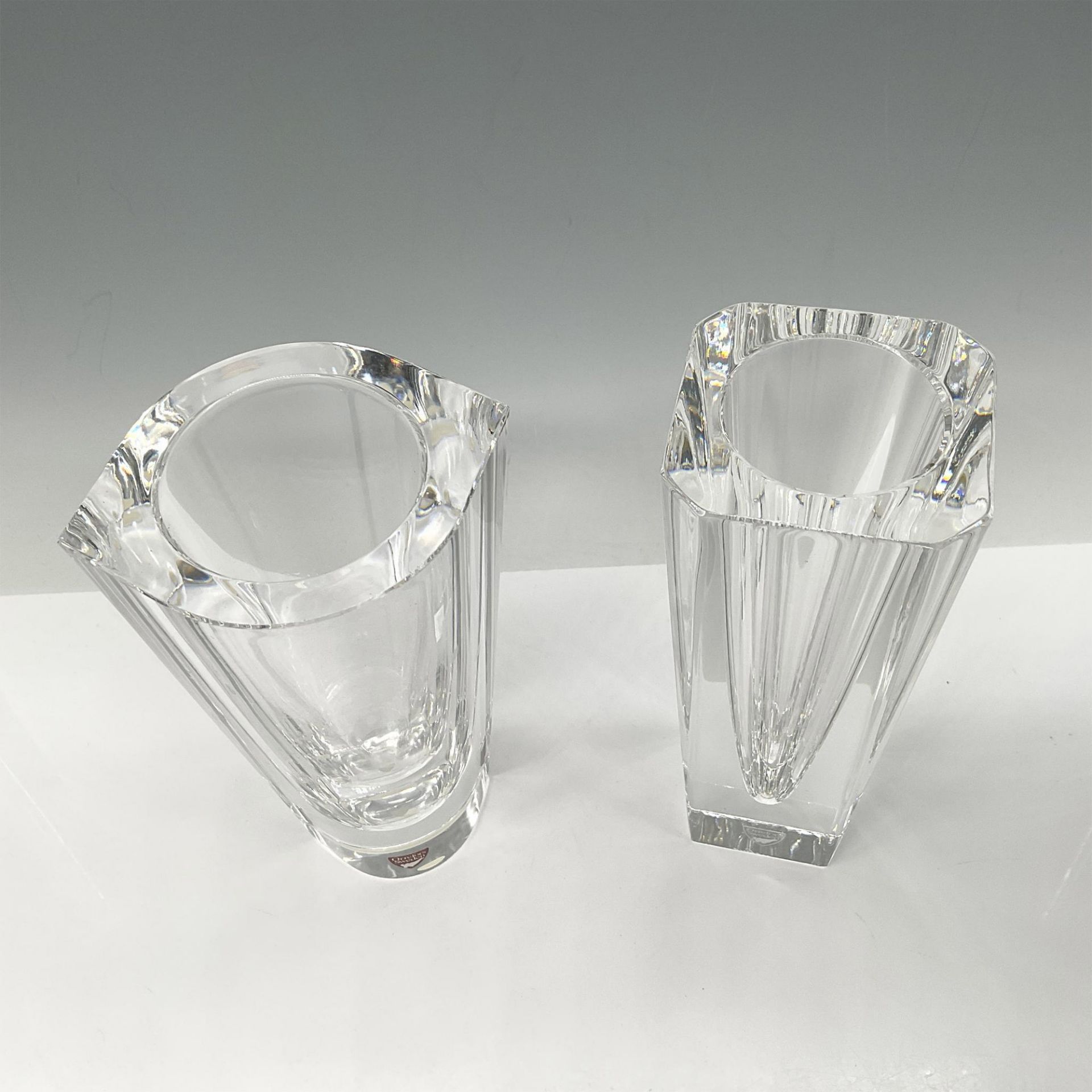 2pc Orrefors Crystal Vases - Image 2 of 4