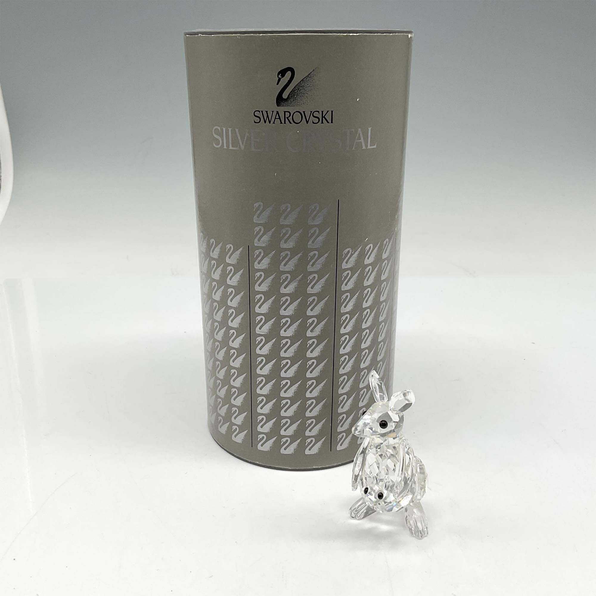 Swarovski Silver Crystal Figurine, Mother Kangaroo + Joey - Image 4 of 4