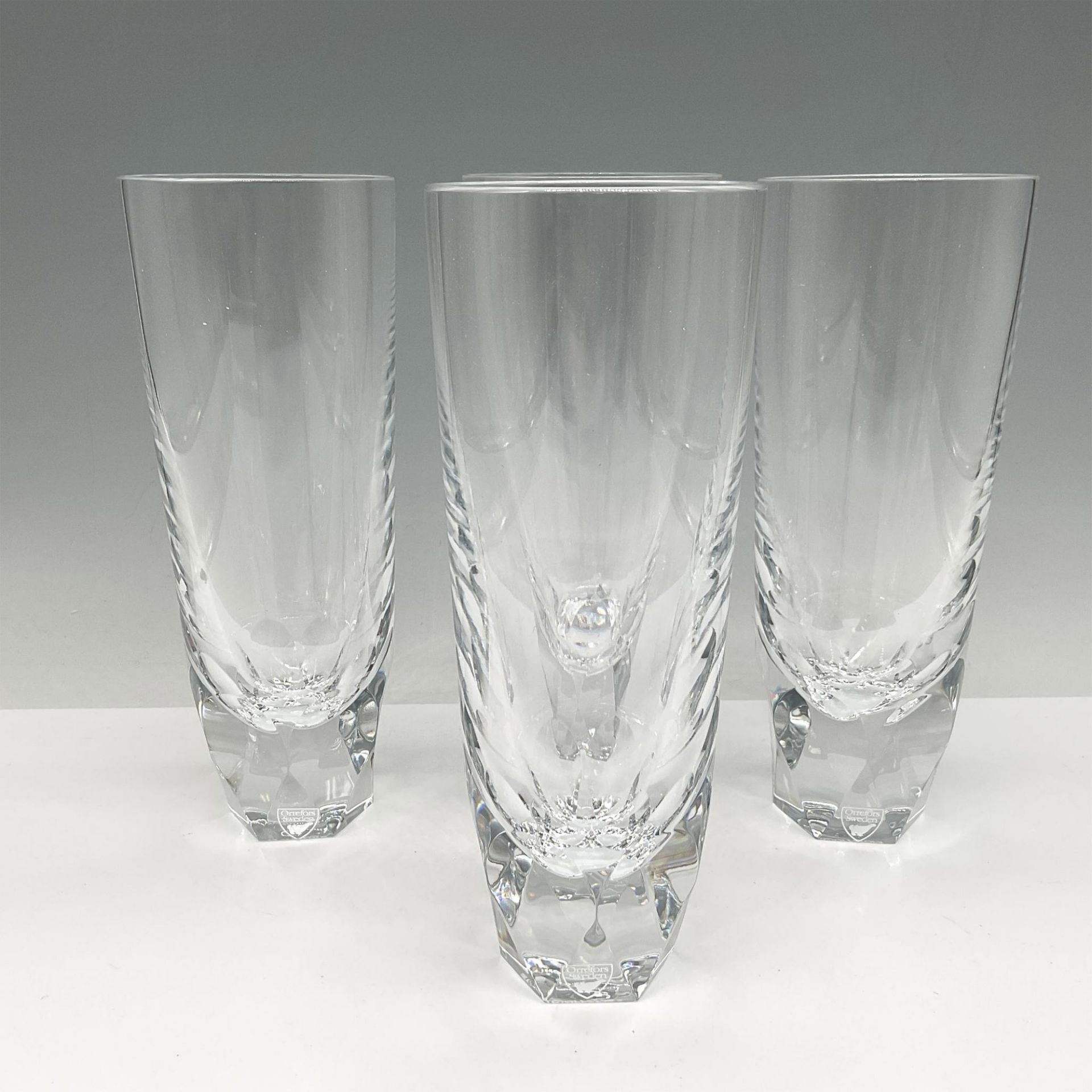 Orrefors Crystal Carat Highball Glasses, Set of 4