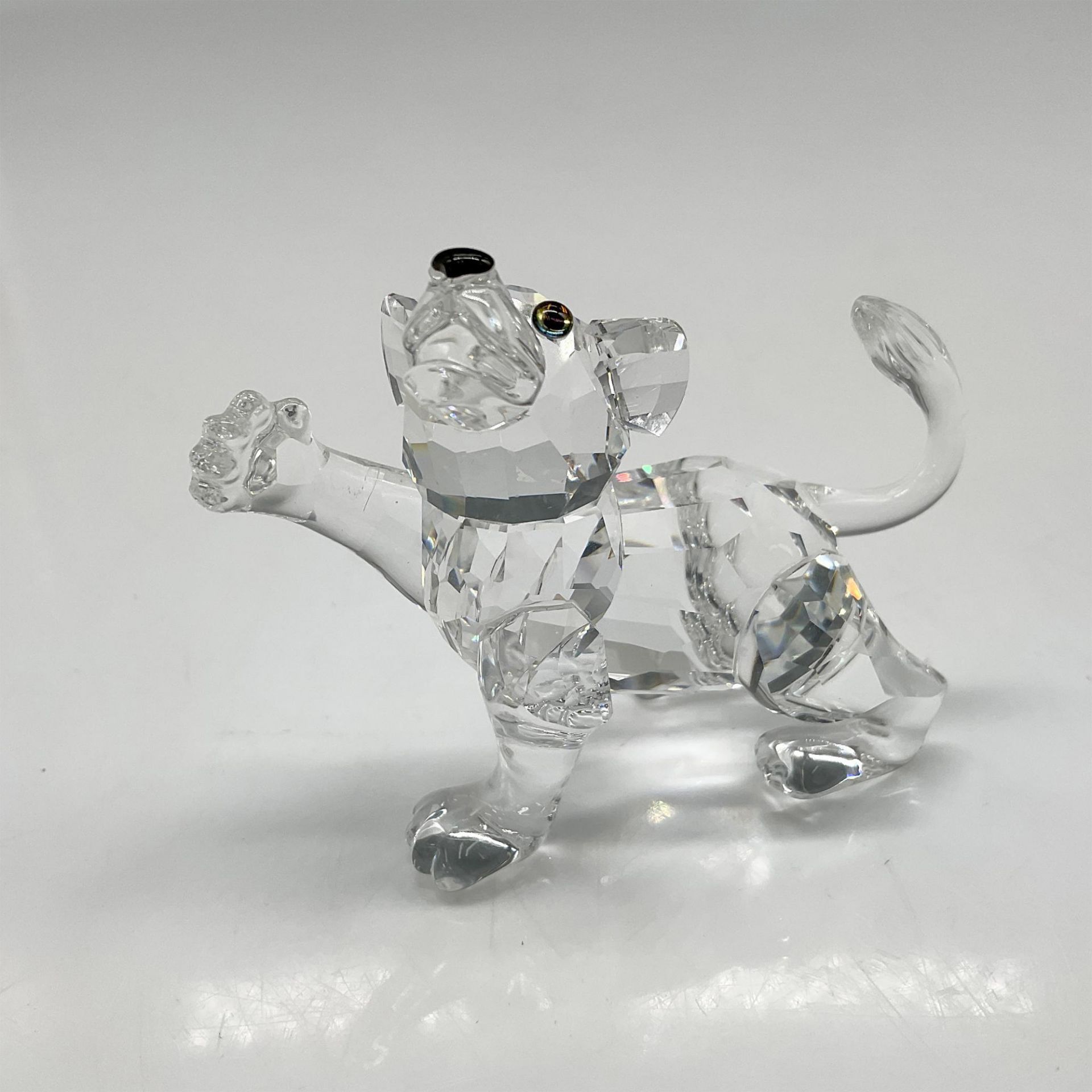 Swarovski Silver Crystal Figurine, Lion Cub