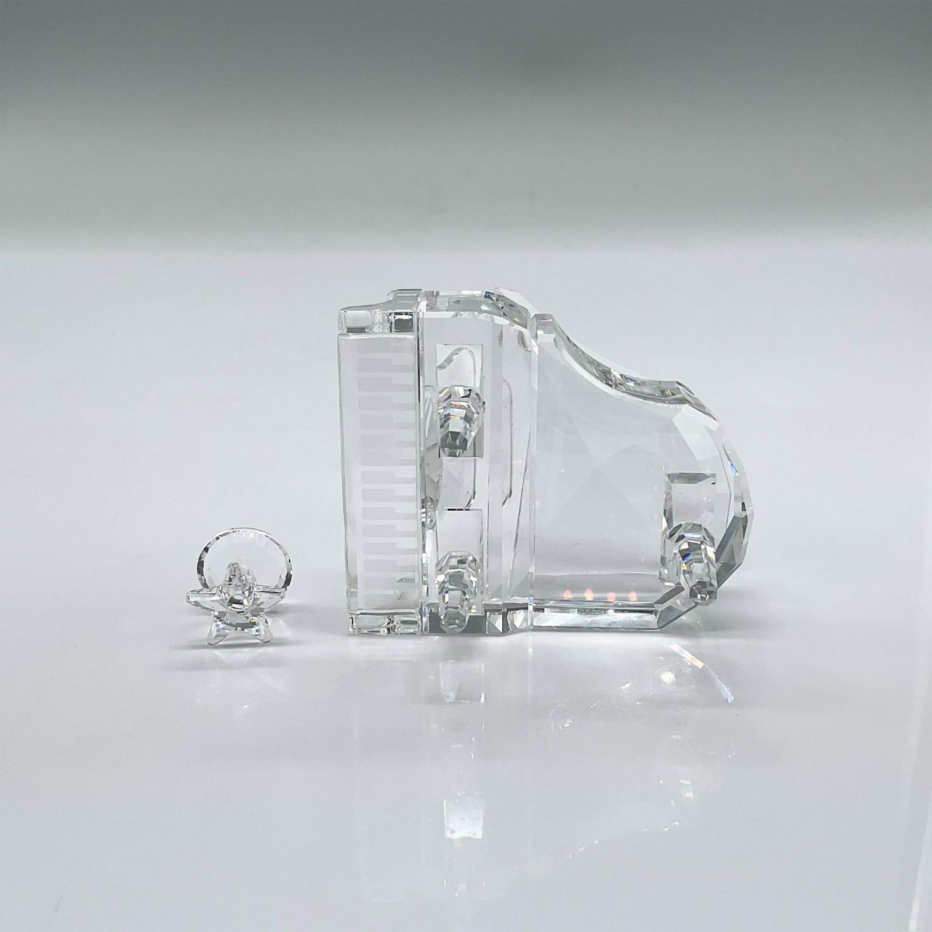 Swarovski Crystal Figurine, Grand Piano with Stool - Image 4 of 5