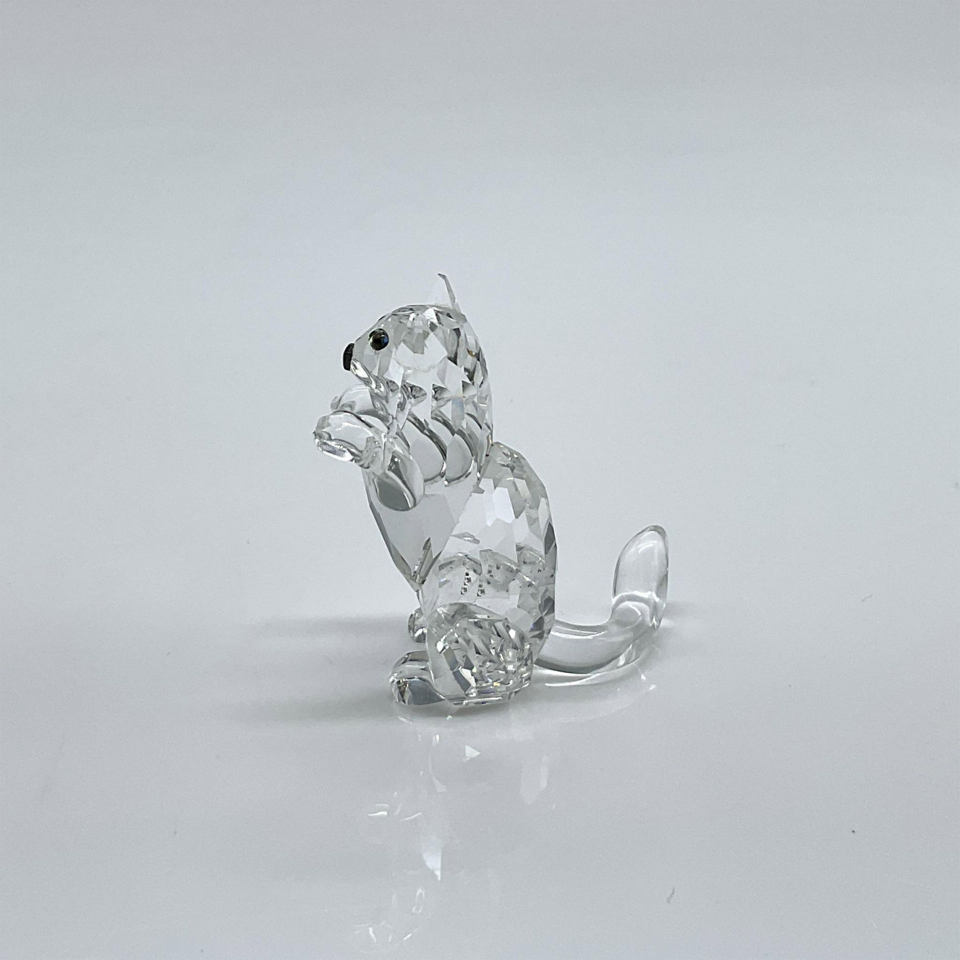 Swarovski Silver Crystal Figurine, Begging Cat - Image 2 of 4