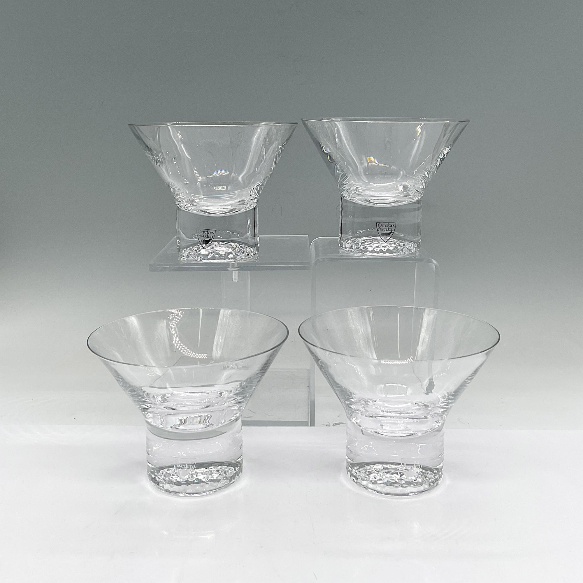 4pc Orrefors Cocktail Glasses