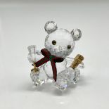 Swarovski Silver Crystal Figurine, Celebration Kris Bear