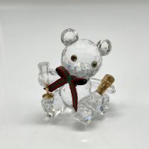 Swarovski Silver Crystal Figurine, Celebration Kris Bear