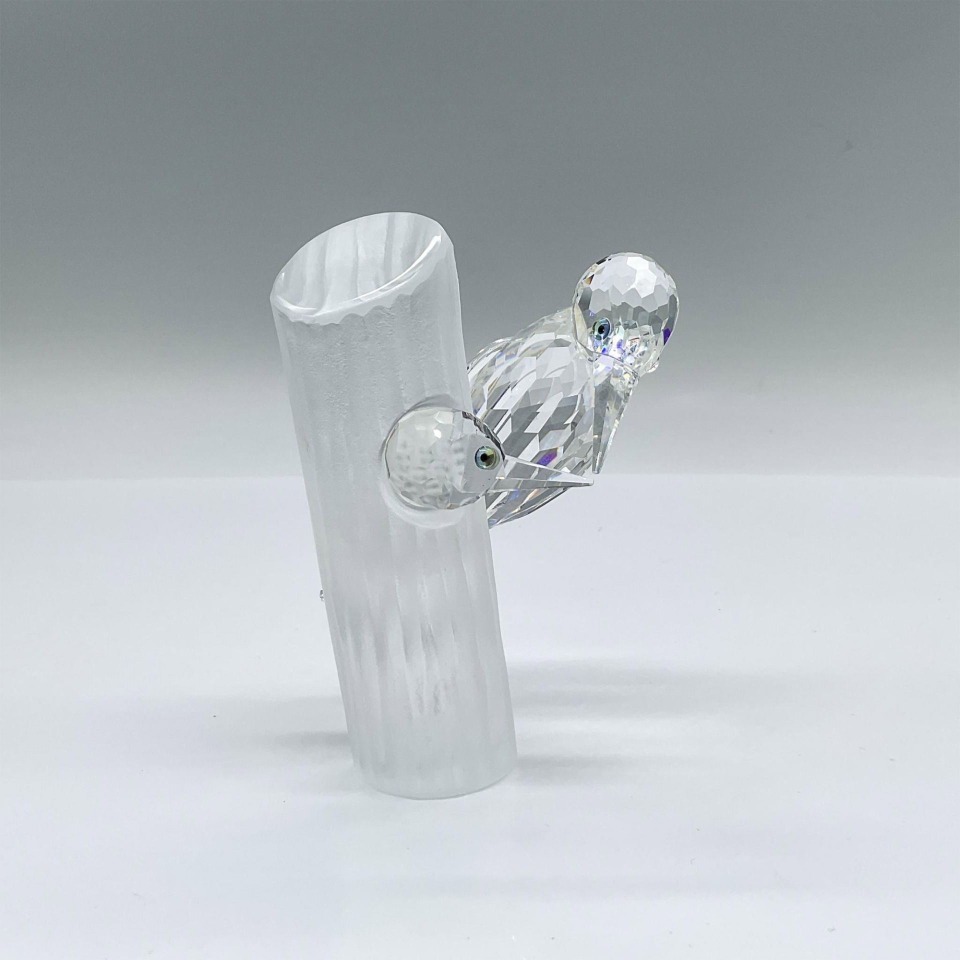 Swarovski Crystal Society Figurine, Woodpeckers - Sharing