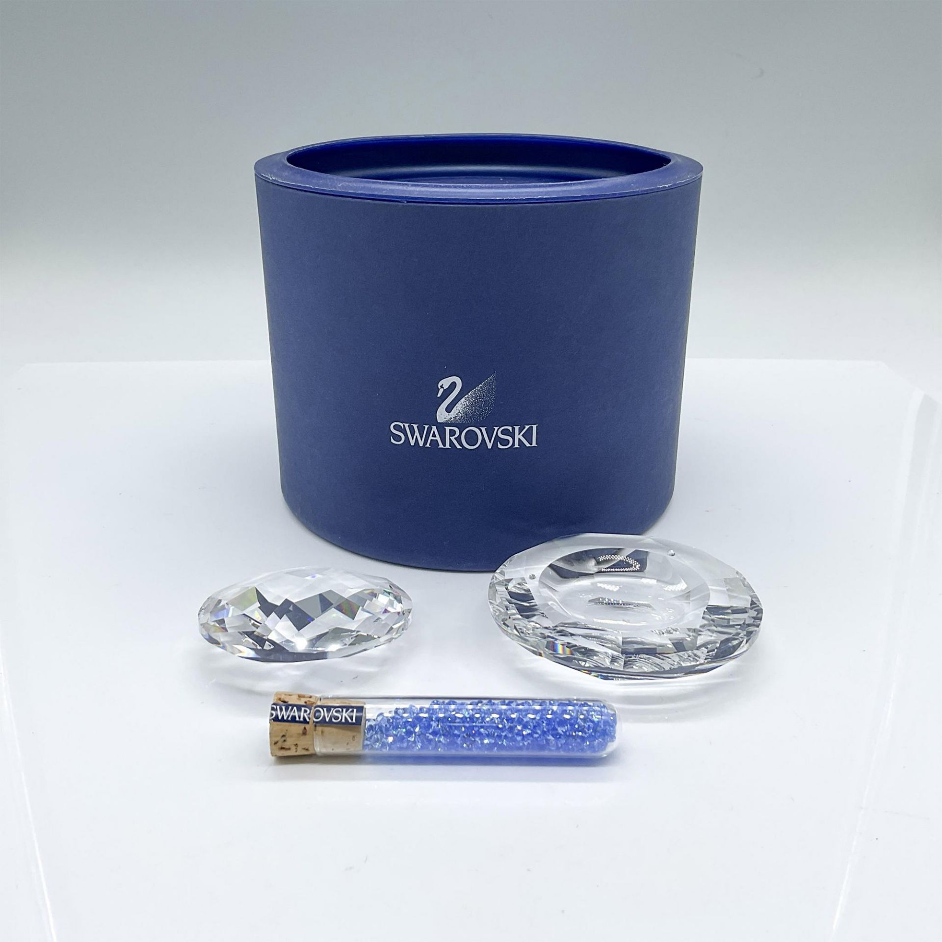 Swarovski Crystal 2005 Jewelry Box + Blue Crystals, Tropical - Image 2 of 3