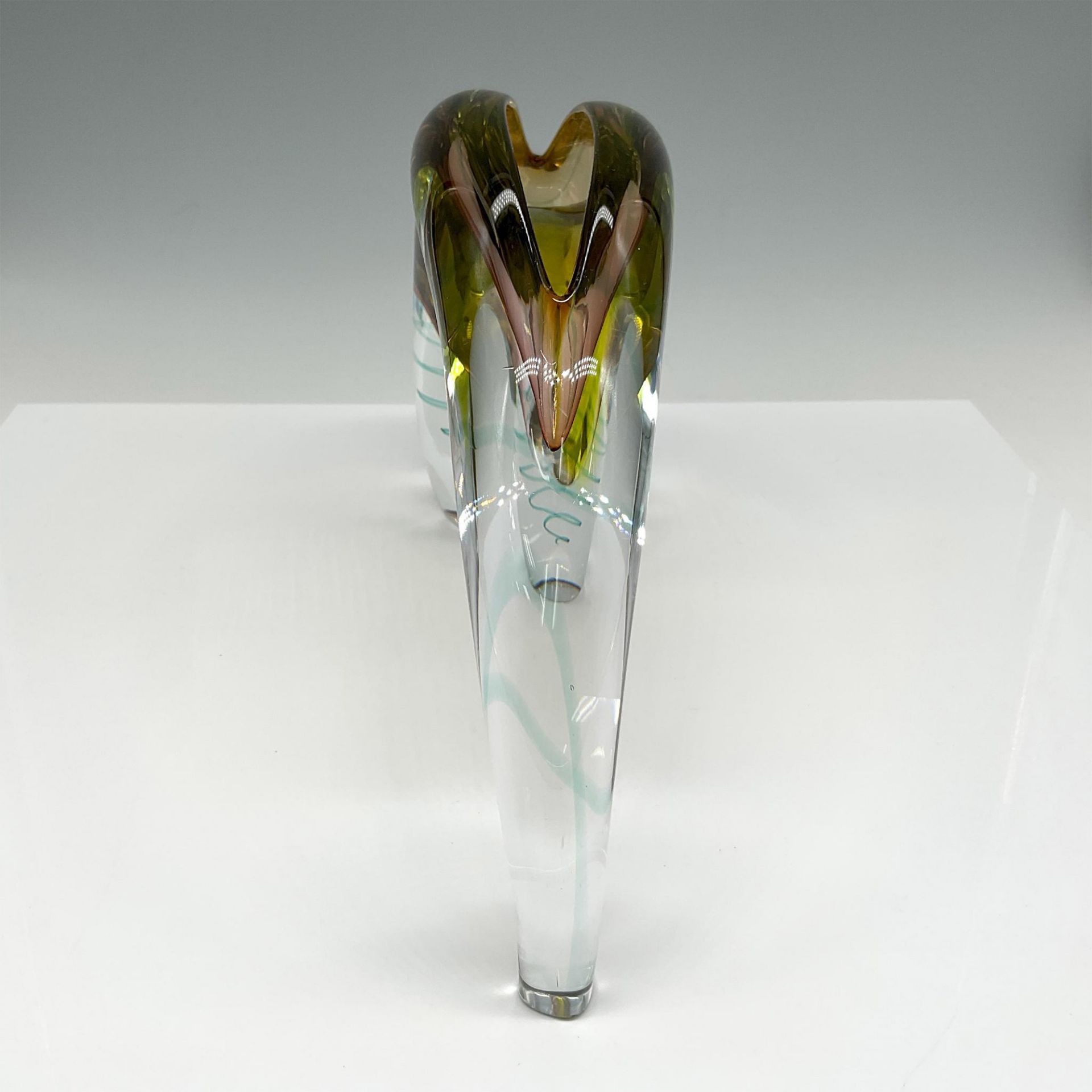 Evolution by Waterford Art Glass Sculpture Vase, Sea Breeze - Image 3 of 5