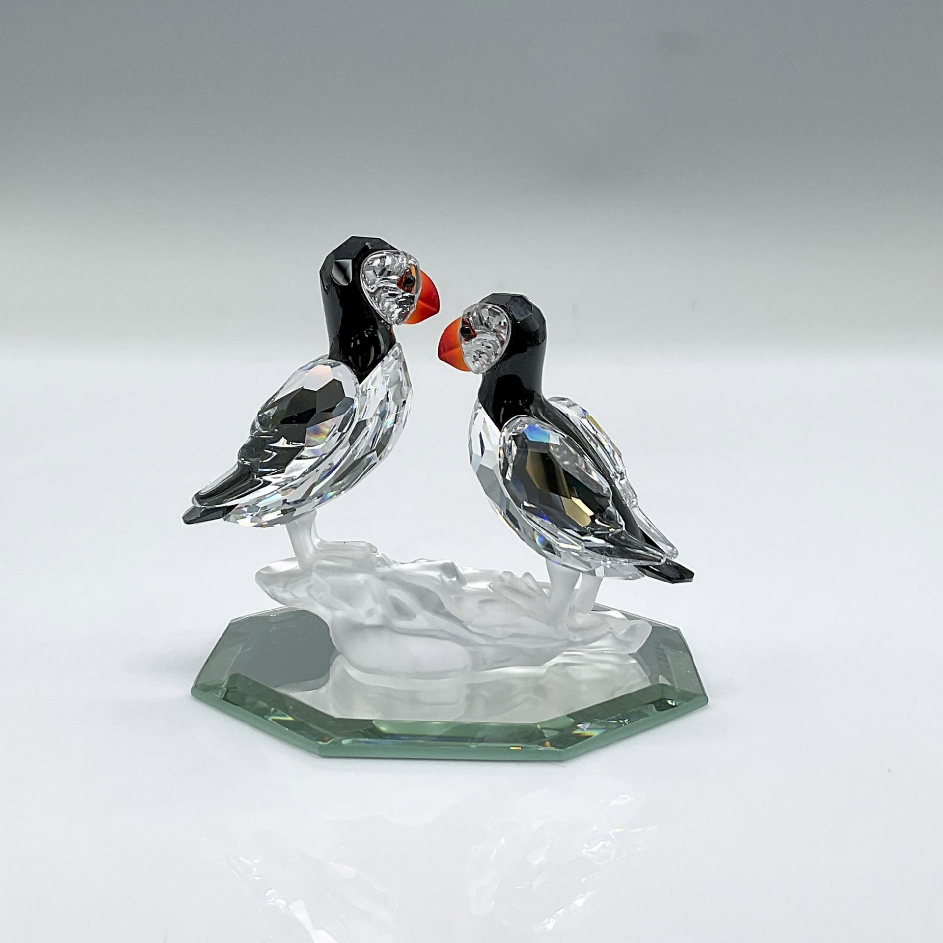 Swarovski Silver Crystal Figurine, Puffin Birds - Bild 2 aus 4