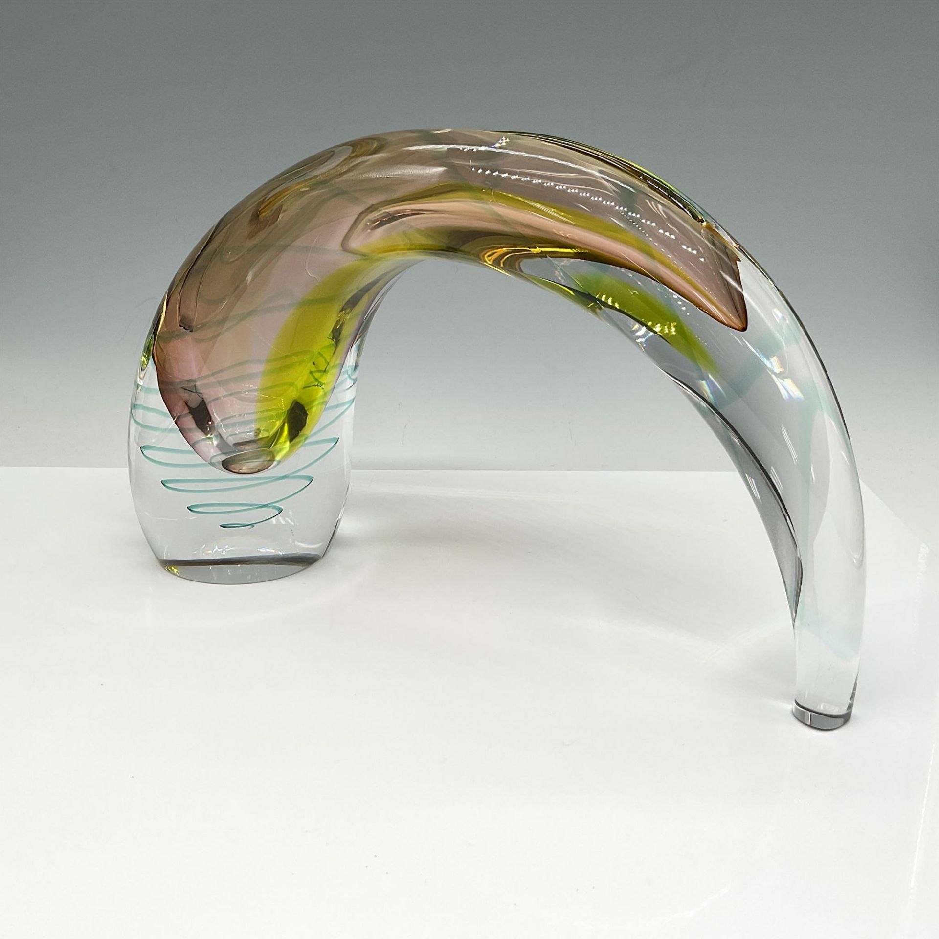 Evolution by Waterford Art Glass Sculpture Vase, Sea Breeze - Bild 4 aus 5
