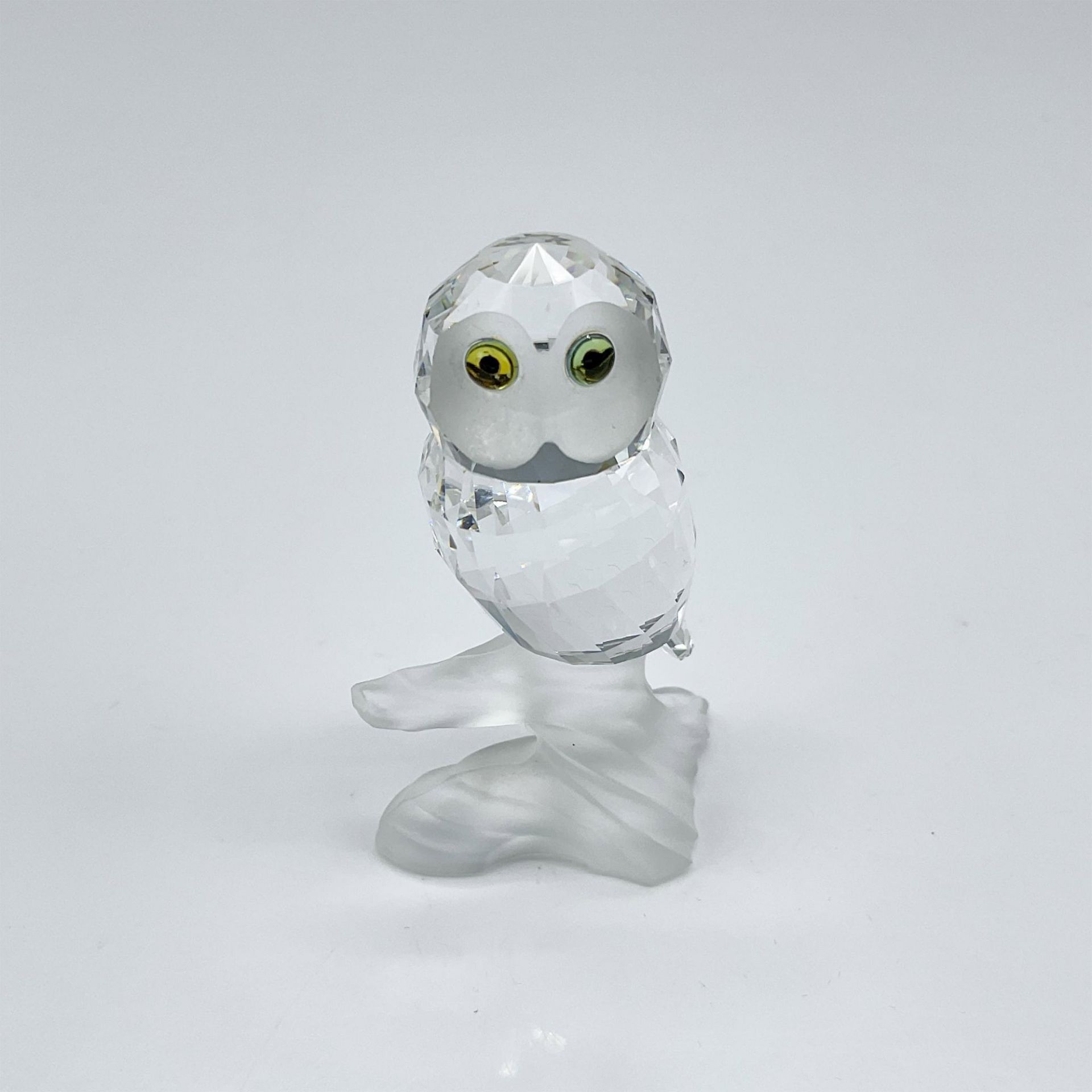 Swarovski Crystal Figurine, Owl on Branch