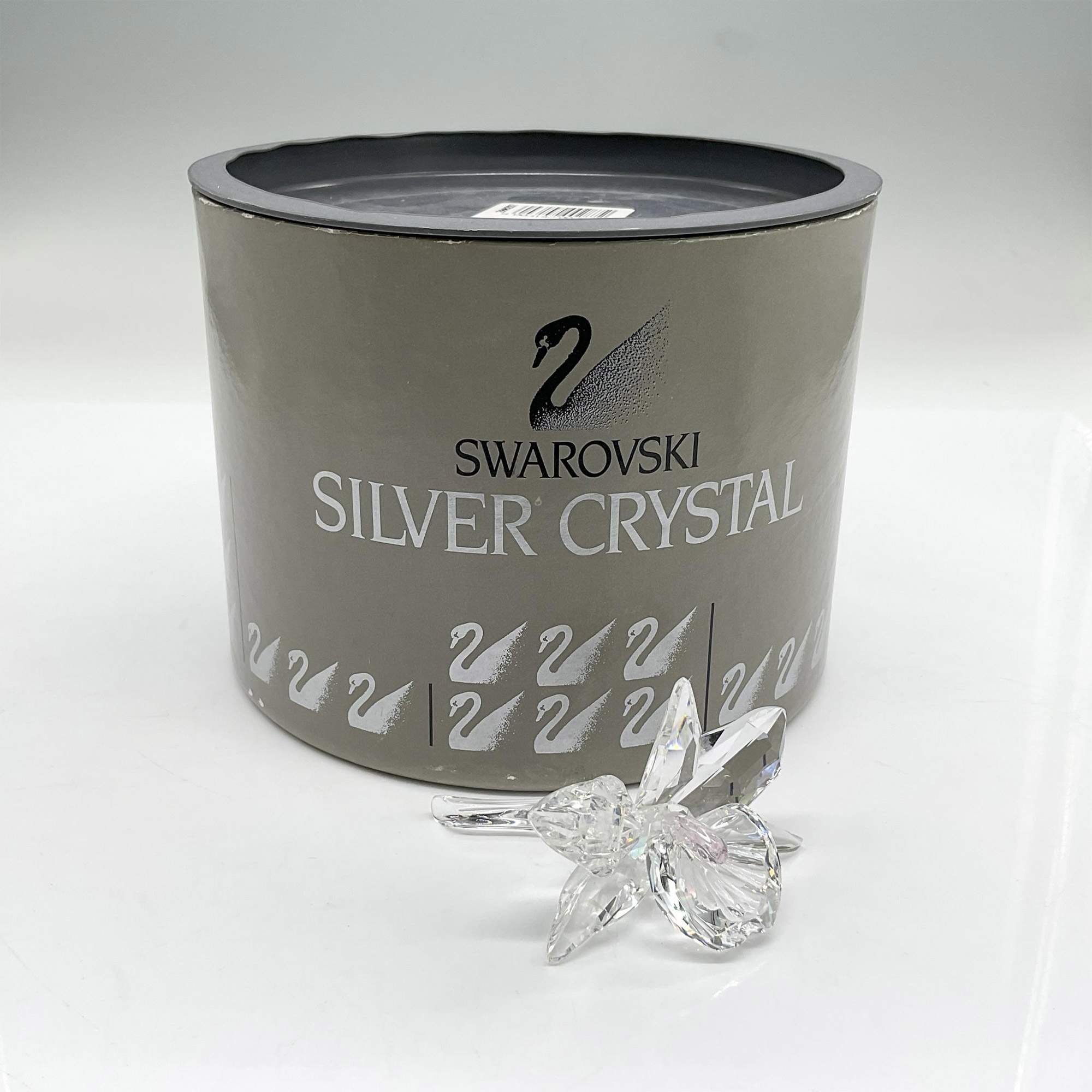 Swarovski Silver Crystal Figurine, Orchid Light Pink Pistil - Image 3 of 3