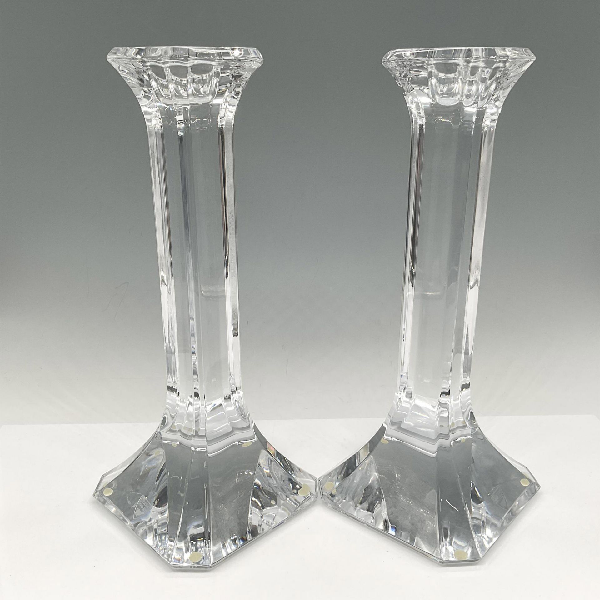 Pair of Orrefors Crystal Candle Holders - Image 2 of 4