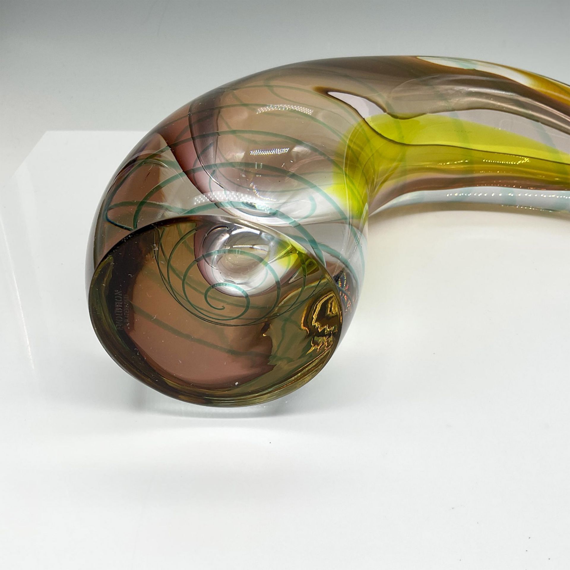 Evolution by Waterford Art Glass Sculpture Vase, Sea Breeze - Image 5 of 5