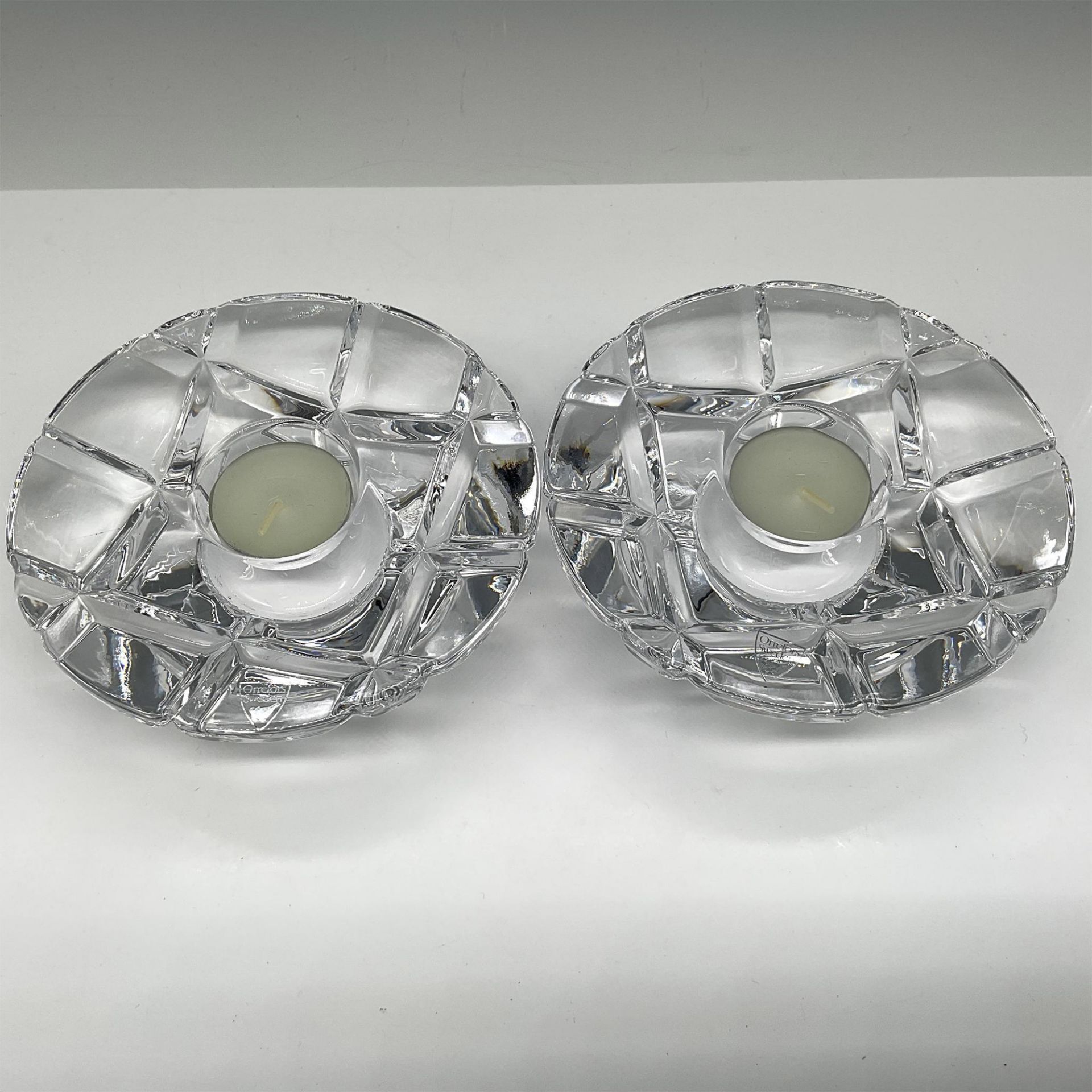 Pair of Orrefors Crystal Madison Votives - Bild 2 aus 4