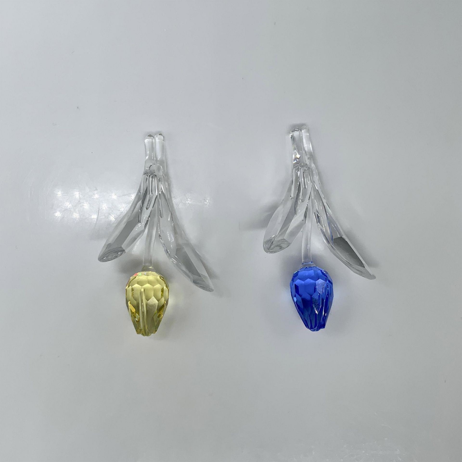 2pc Swarovski Crystal Figurines, Blue and Yellow Tulip - Bild 2 aus 4