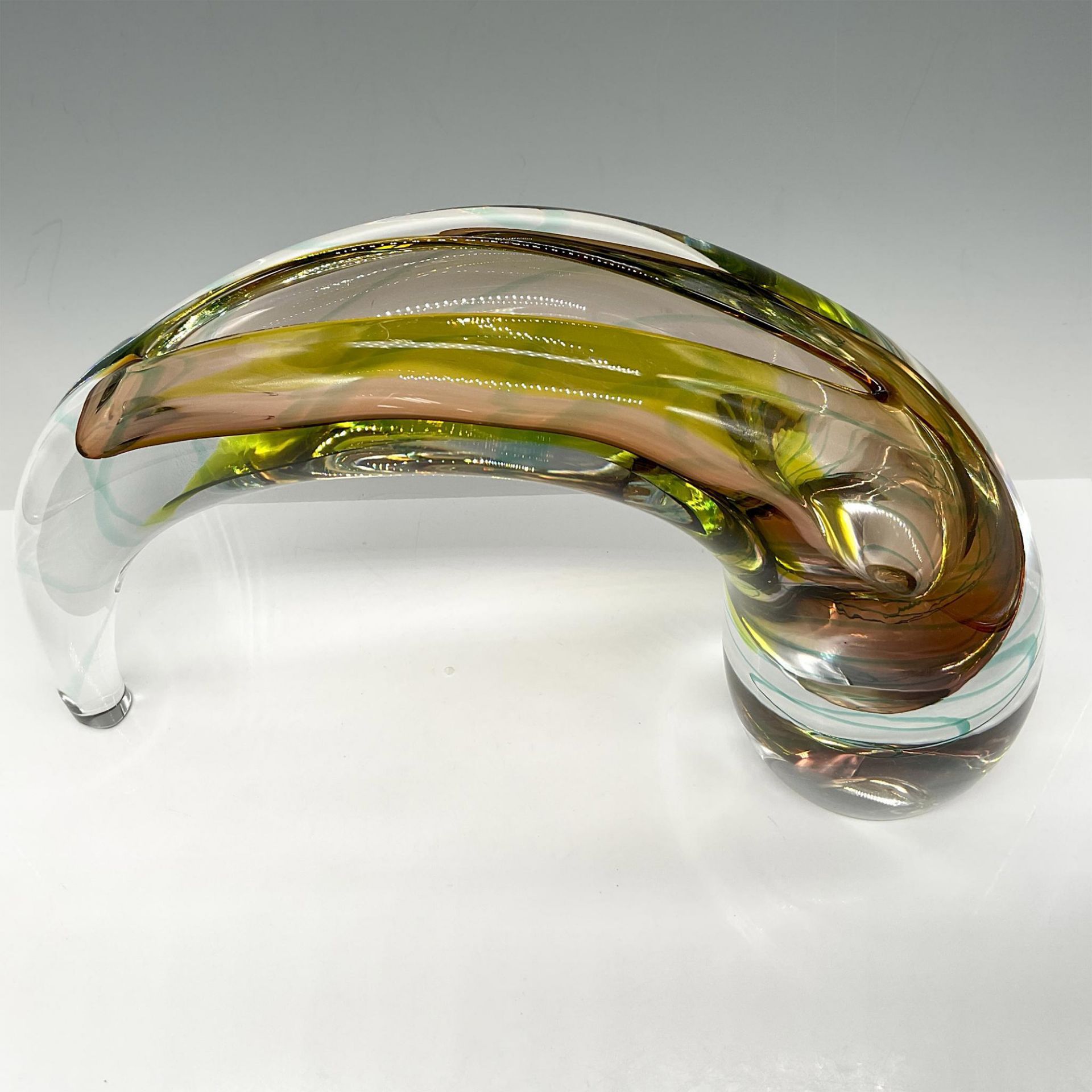 Evolution by Waterford Art Glass Sculpture Vase, Sea Breeze - Image 2 of 5